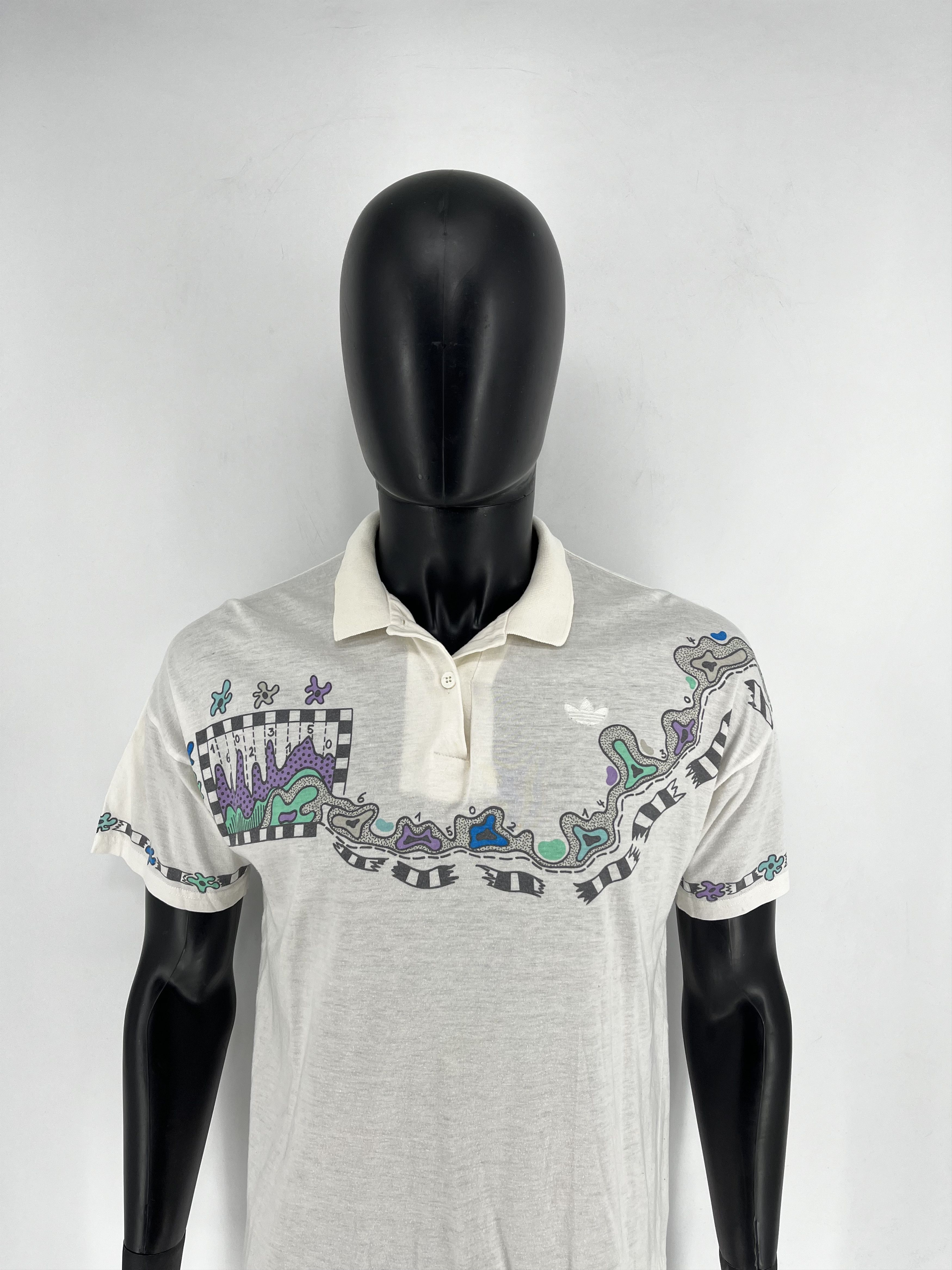 Adidas × Vintage VTG Adidas Steffi Graf floral film logo flower Andre Agassi Size US S / EU 44-46 / 1 - 5 Thumbnail