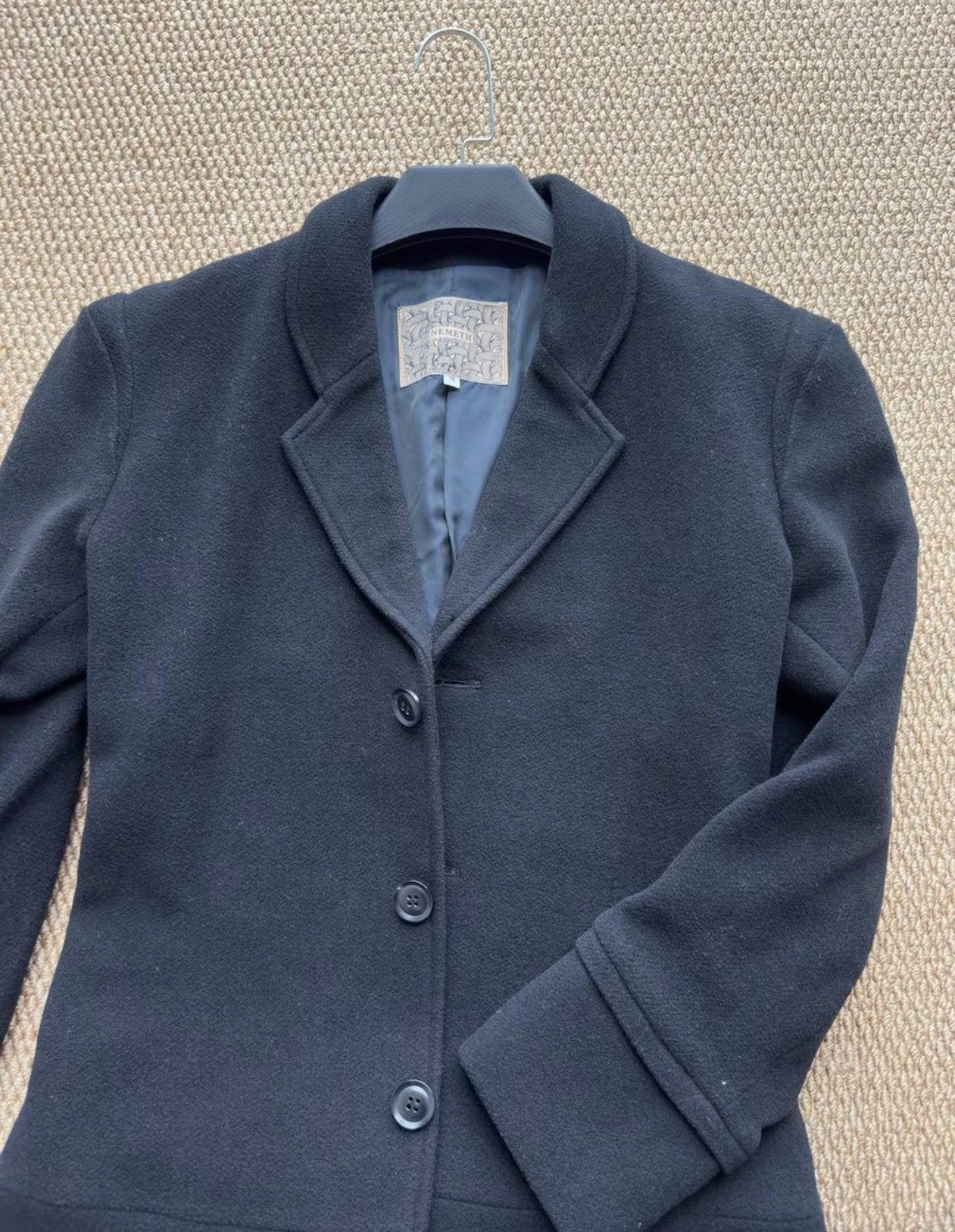 Christopher Nemeth Christopher Nemeth Black Wool Coat K23 Size US M / EU 48-50 / 2 - 3 Thumbnail