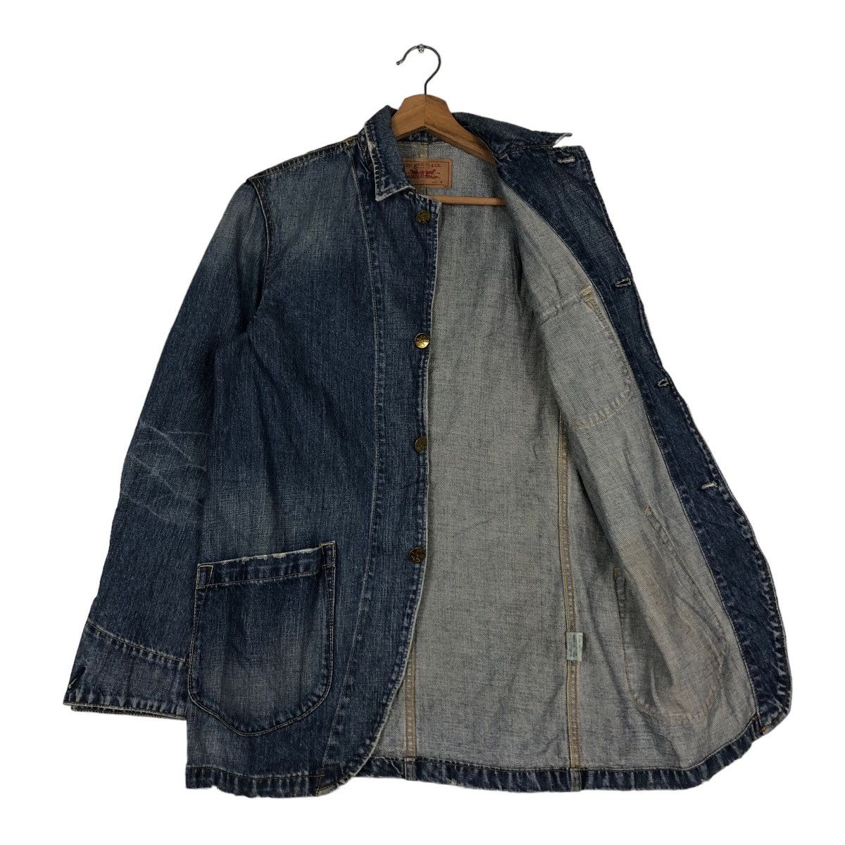 Levi's 🔥Vintage Chore Biker Denim Jacket Levi’s Big Pocket Size US M / EU 48-50 / 2 - 11 Thumbnail