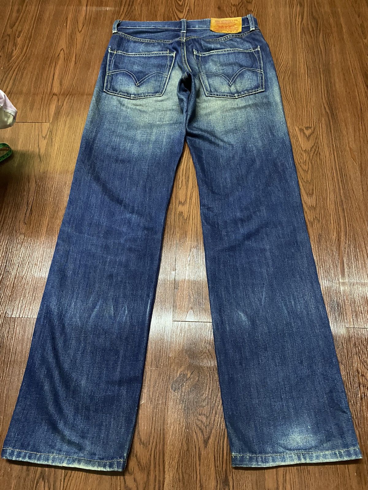 Levi's Vintage 90s Levis 502 Loose Honeycomb Distressed Jeans Size US 30 / EU 46 - 2 Thumbnail
