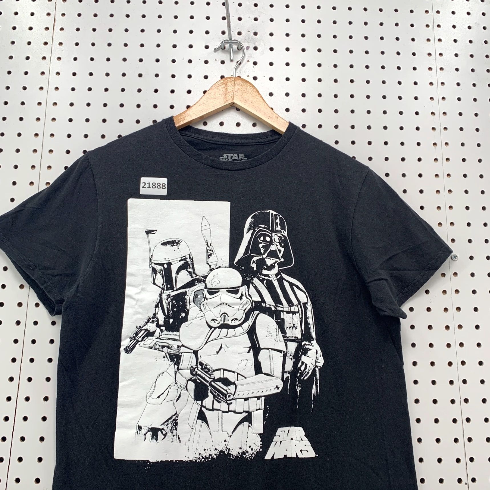 Star Wars VINTAGE Star Wars Graphic T-Shirt Black Darth Vader Stormtrooper Adult Medium Movie Size US M / EU 48-50 / 2 - 2 Thumbnail