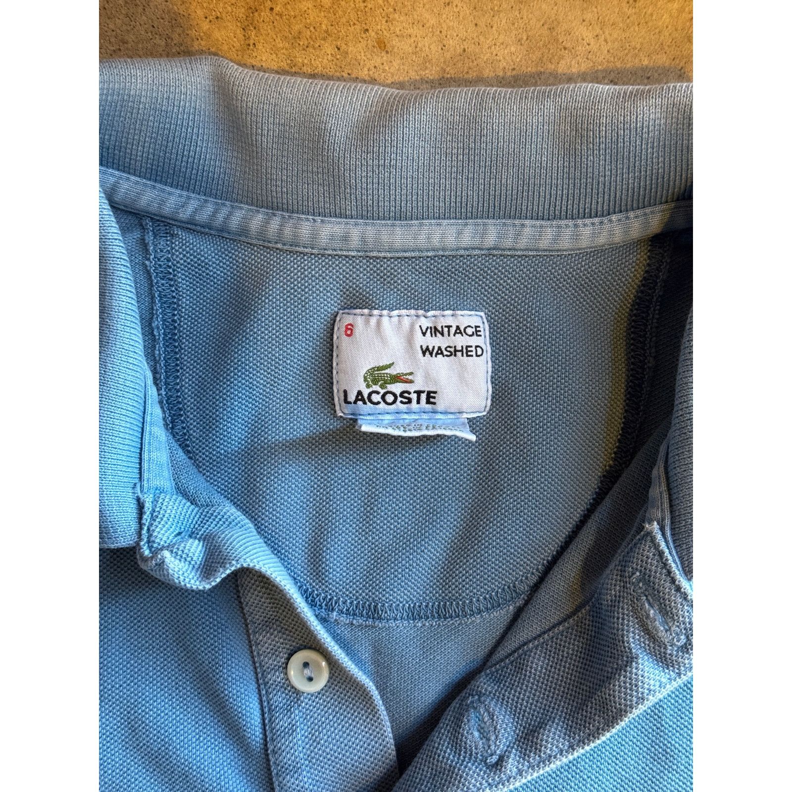 Lacoste VTG Lacoste Baby Blue Polo Size 6 (Medium) Size US M / EU 48-50 / 2 - 4 Thumbnail
