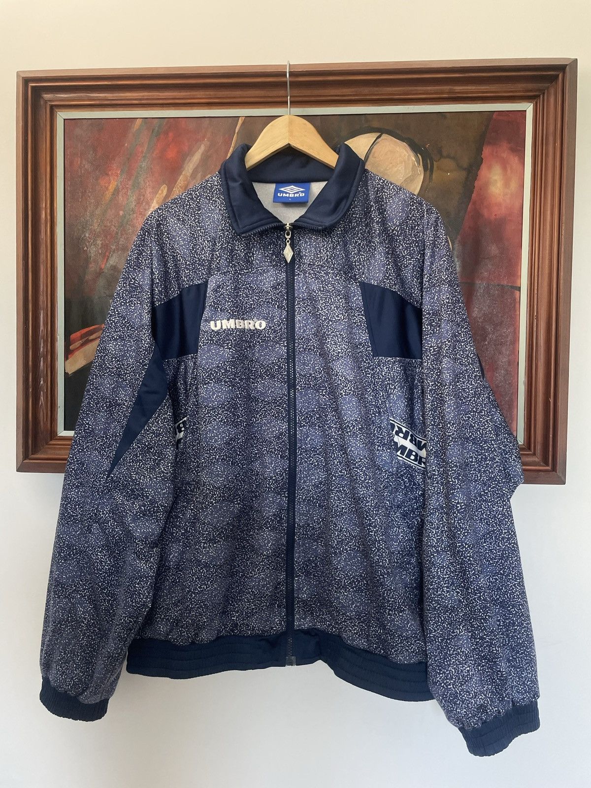 Umbro Vintage 90s Umbro Track Top Zip Rare Casual Hype Size US L / EU 52-54 / 3 - 1 Thumbnail