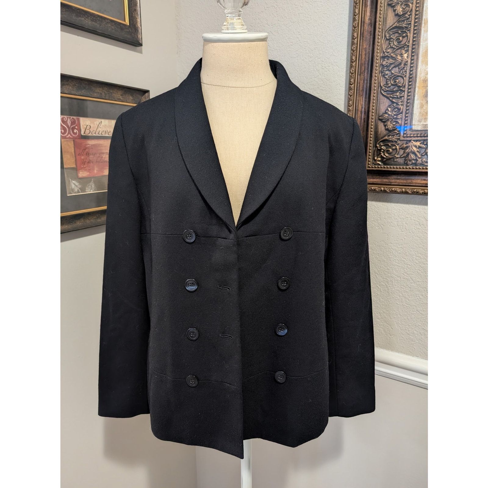 Vintage Amanda Smith Petites Vintage Wool Blazer – Women’s 8P Size M / US 6-8 / IT 42-44 - 1 Thumbnail