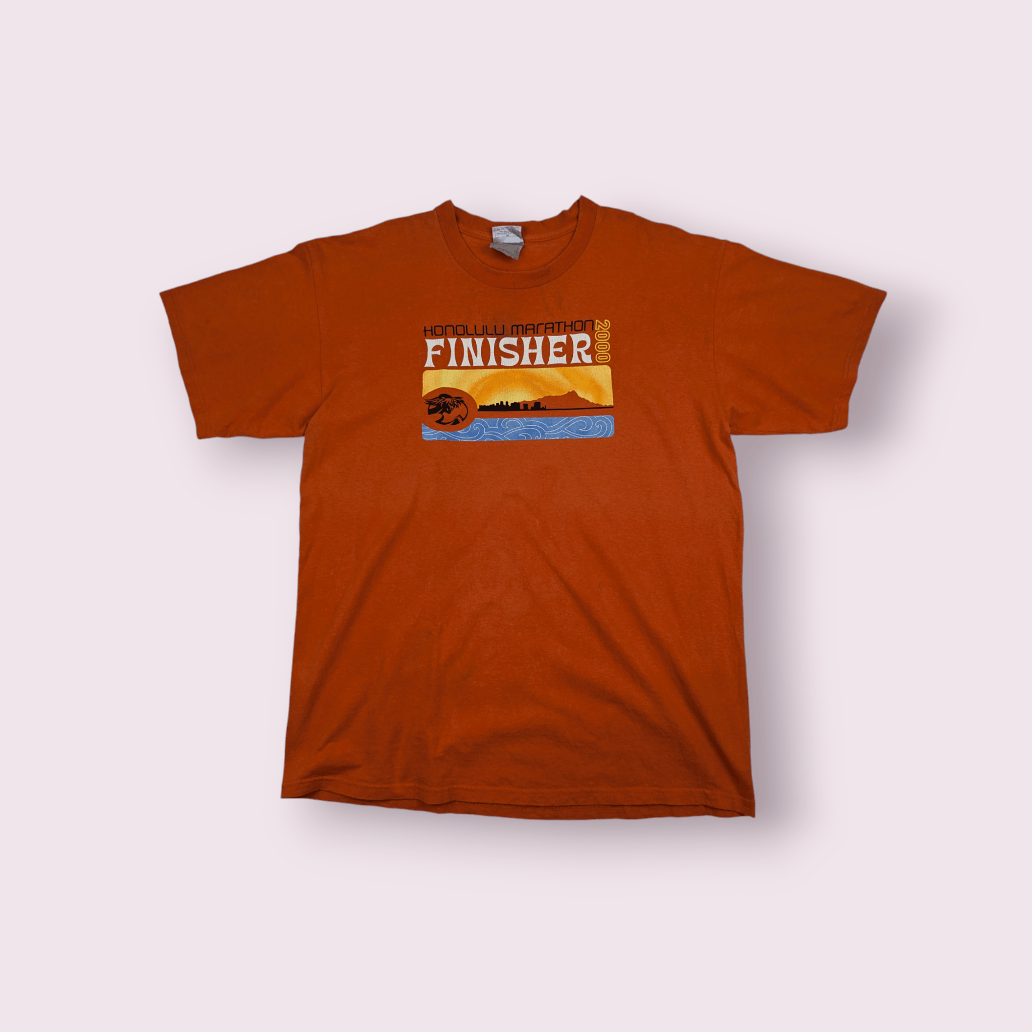 Nike × Vintage Vintage NIKE 2000 Honolulu Marathon T Shirt Hawaii Size US L / EU 52-54 / 3 - 1 Thumbnail