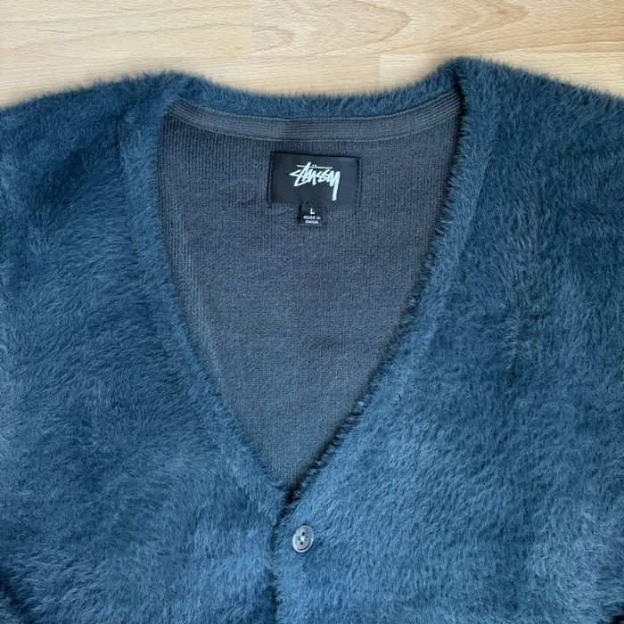 Stussy Stussy Shaggy Cardigan Dark Green | Grailed