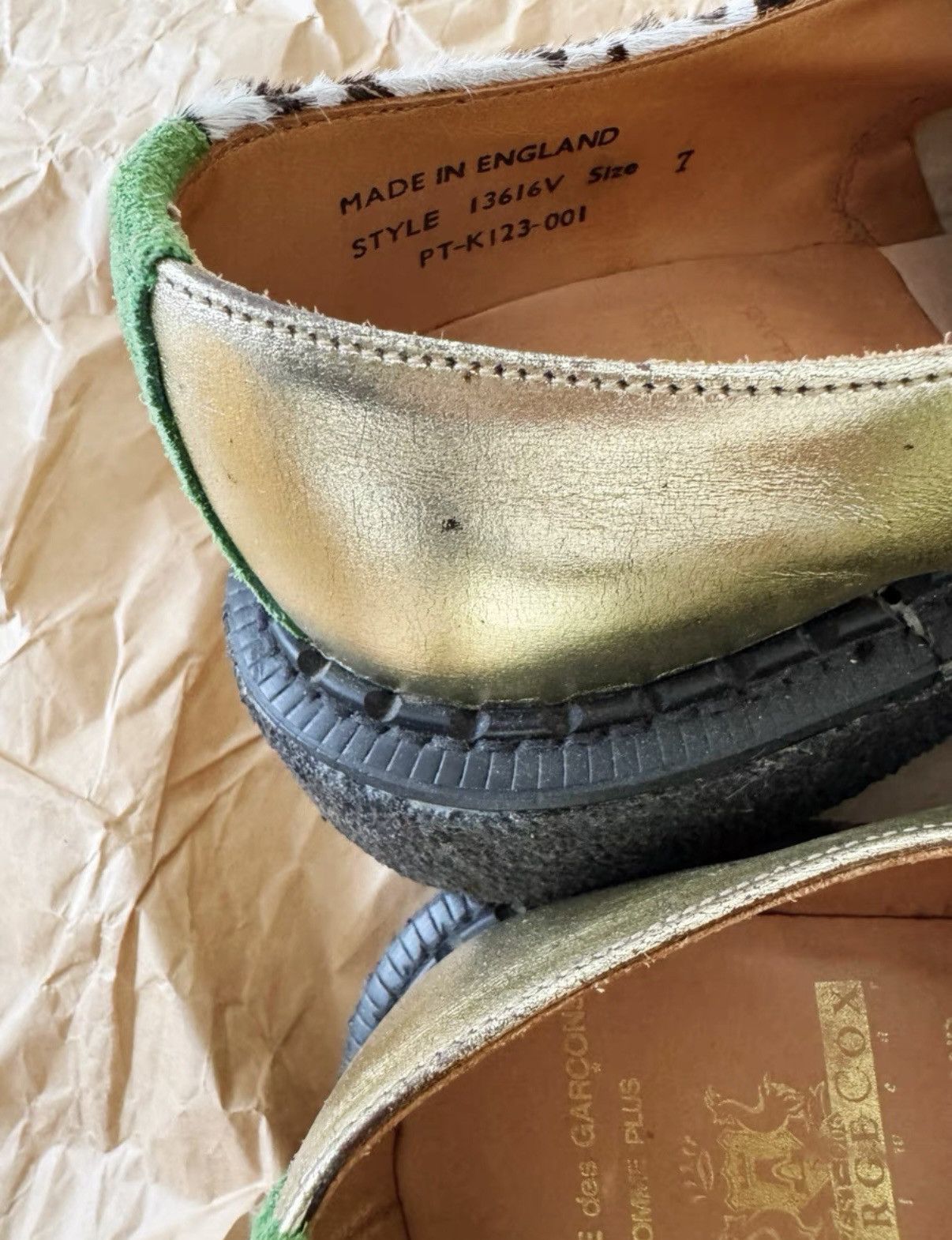 George Cox George Cox × Comme des Garçons leather shoes Size US 7 / EU 40 - 6 Thumbnail