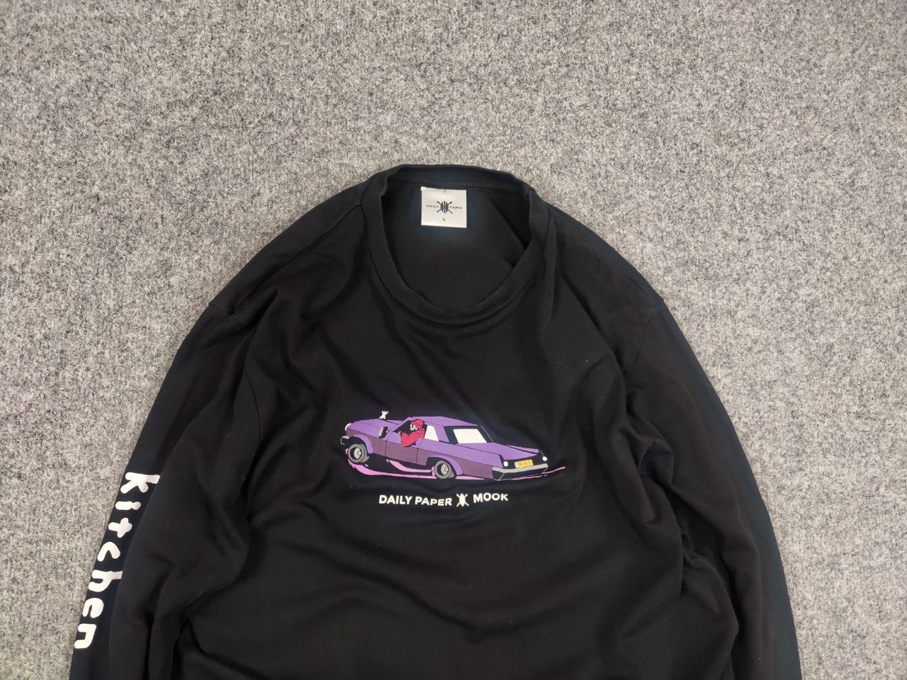 Daily Paper Daily Paper x Mook Design Black Logo Long sleeve Sweatshirt Size US L / EU 52-54 / 3 - 4 Thumbnail