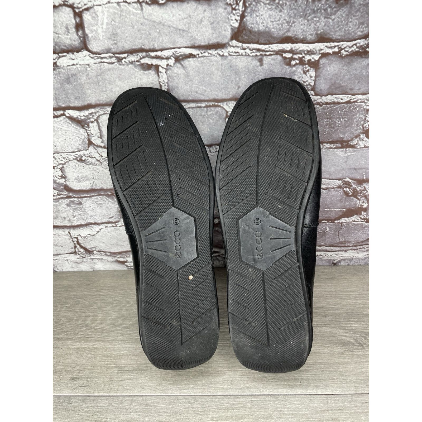Ecco ECCO Black Leather Driving Loafers Mens Size 44 US 10-10.5 C Size US 11 / EU 44 - 14 Thumbnail