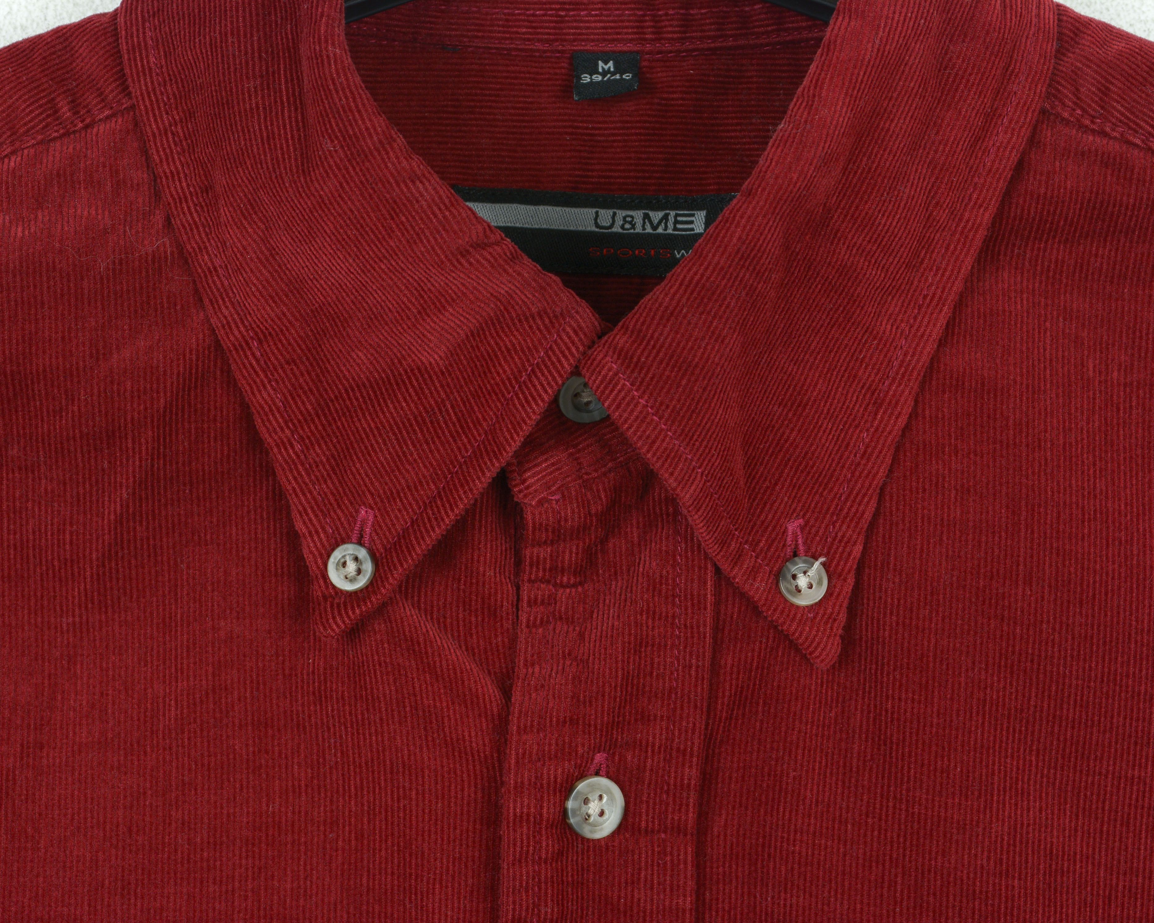 Other × Vintage Shirt Corduroy Soft Cotton Cord Long Sleeve Button Up Size US M / EU 48-50 / 2 - 8 Thumbnail