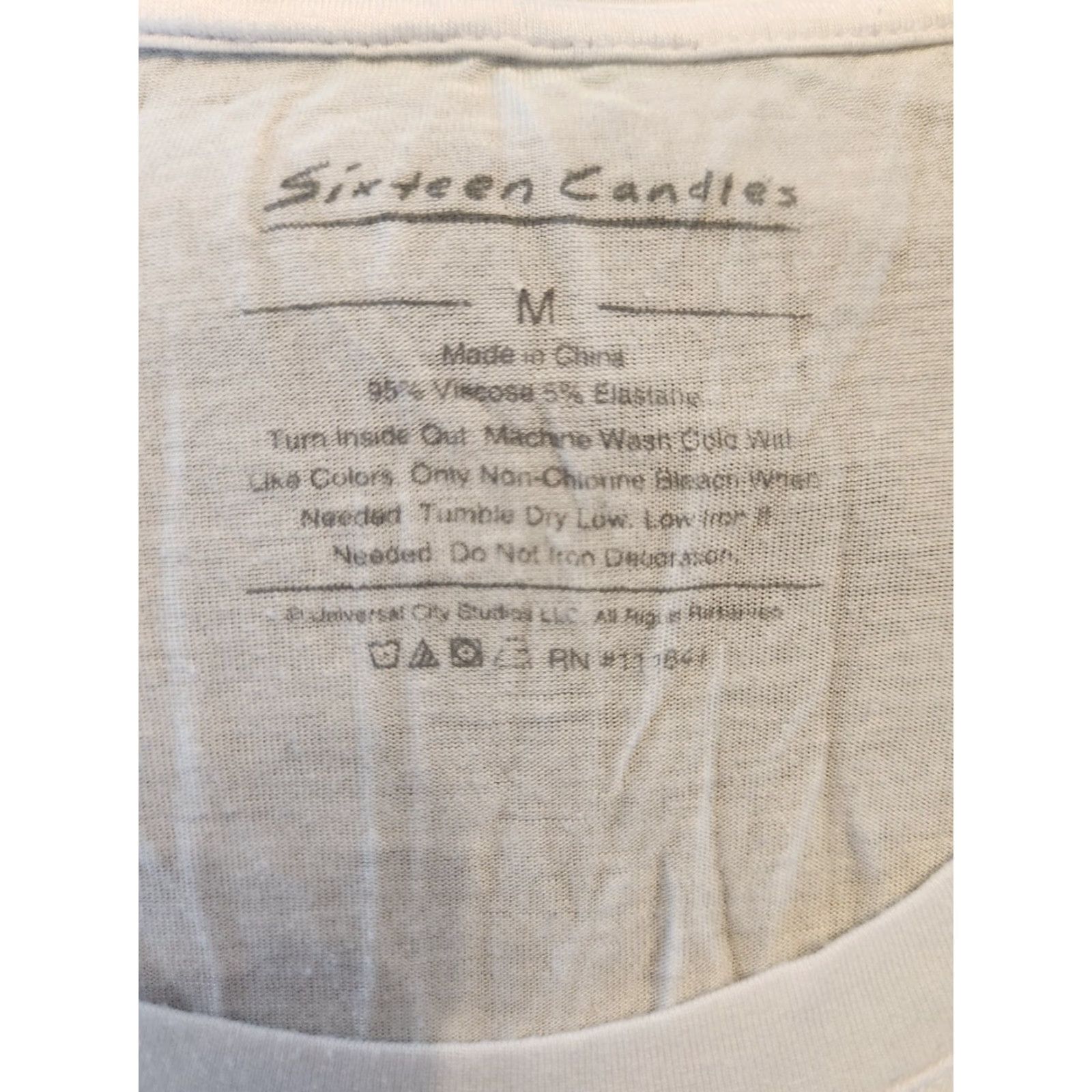 3sixteen Womens Sixteen Candles Movie Poster White Short Sleeve T-Shirt Size Medium Size M / US 6-8 / IT 42-44 - 2 Thumbnail