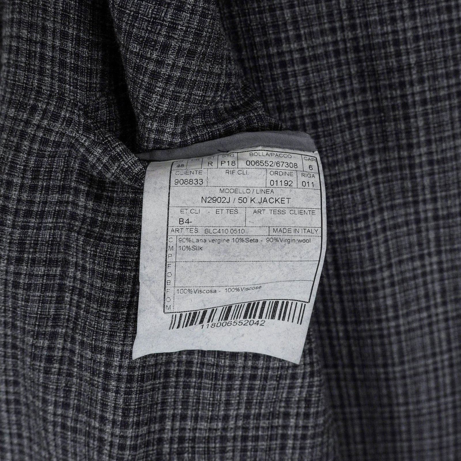 Boglioli Boglioli Milano Gray Check Wool Silk Blend Blazer K Jacket Size US M / EU 48-50 / 2 - 8 Thumbnail