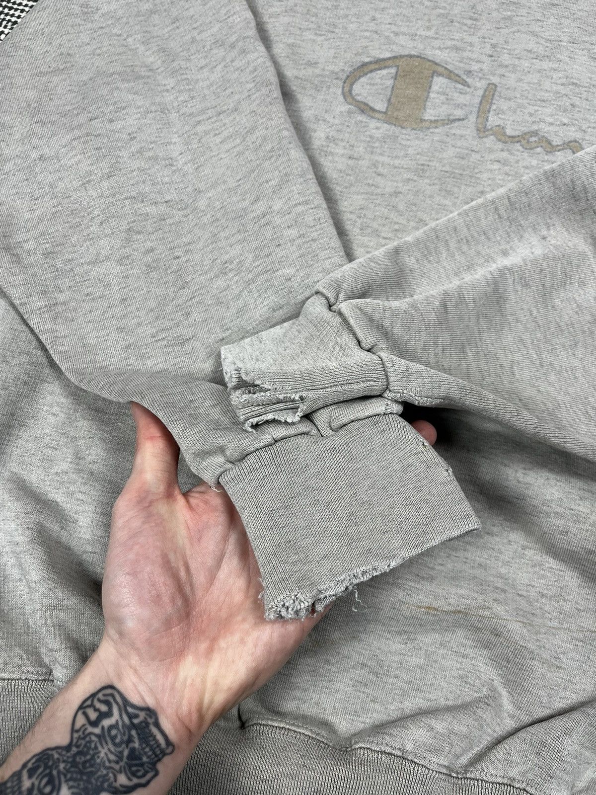 Champion 80s champion boxy gray crewneck sweatshirt American Size US XL / EU 56 / 4 - 4 Thumbnail