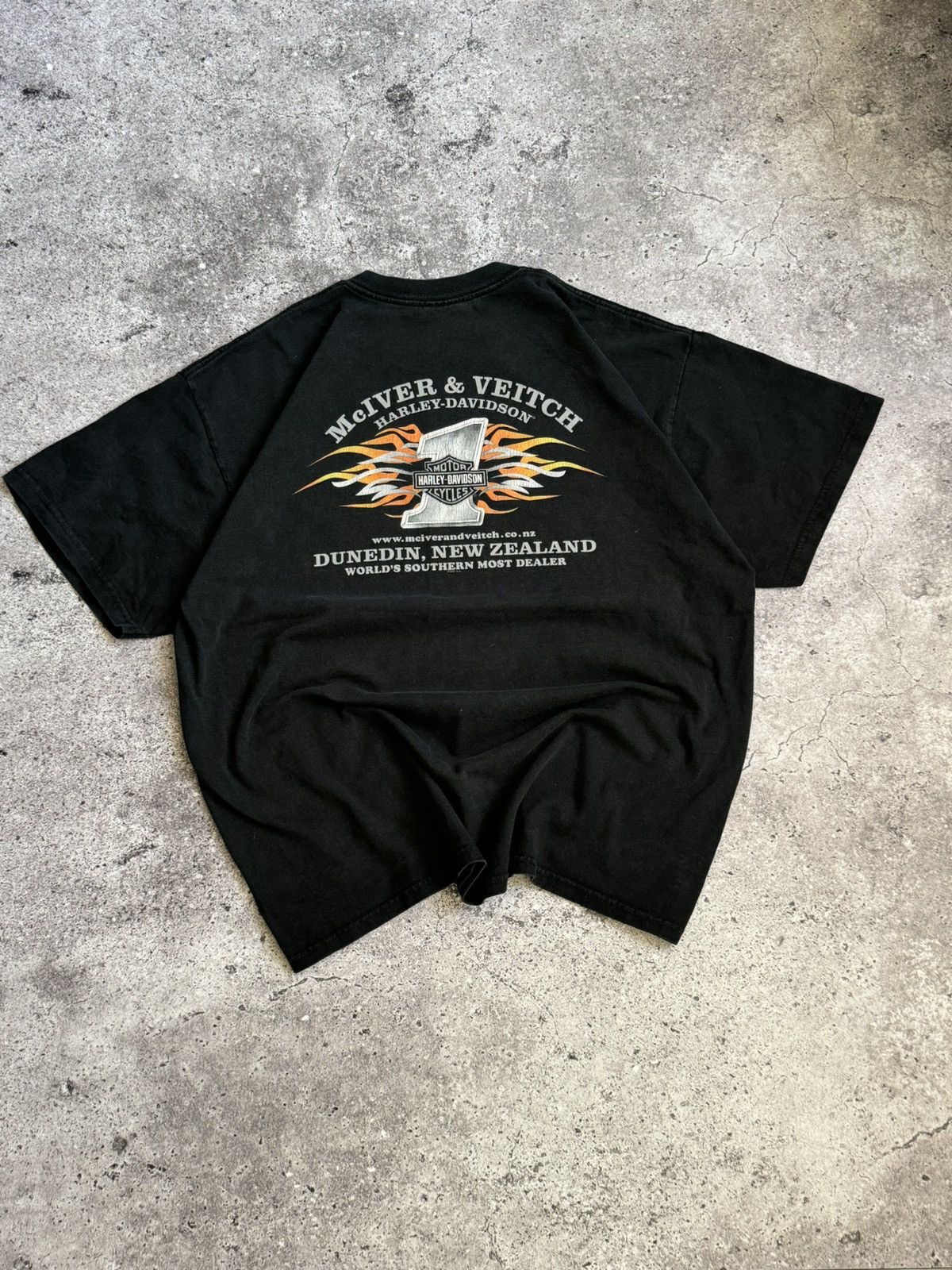 Harley Davidson × Vintage Vintage Harley Davidson 1997-2007 big logo Y2K t-shirt Size US XL / EU 56 / 4 - 6 Thumbnail