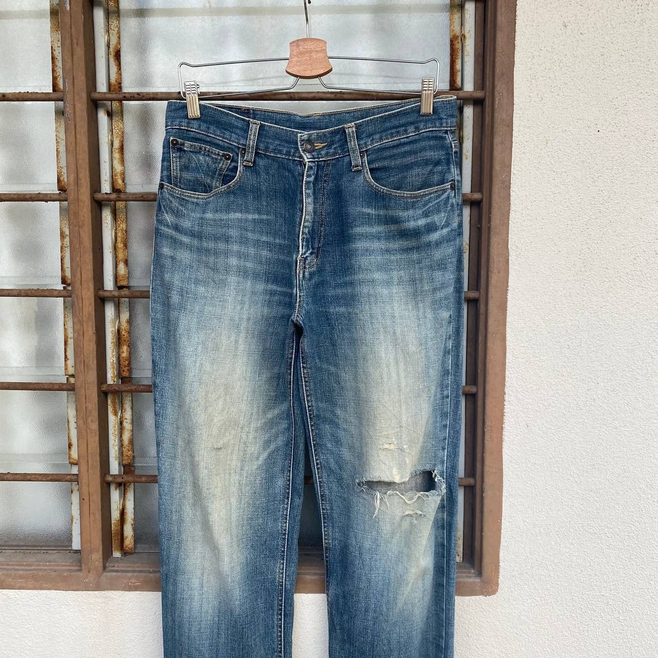 Kansai Yamamoto VINTAGE KANSAI YAMAMOTO DISTRESSED DENIM W29X29 Size US 29 - 3 Thumbnail