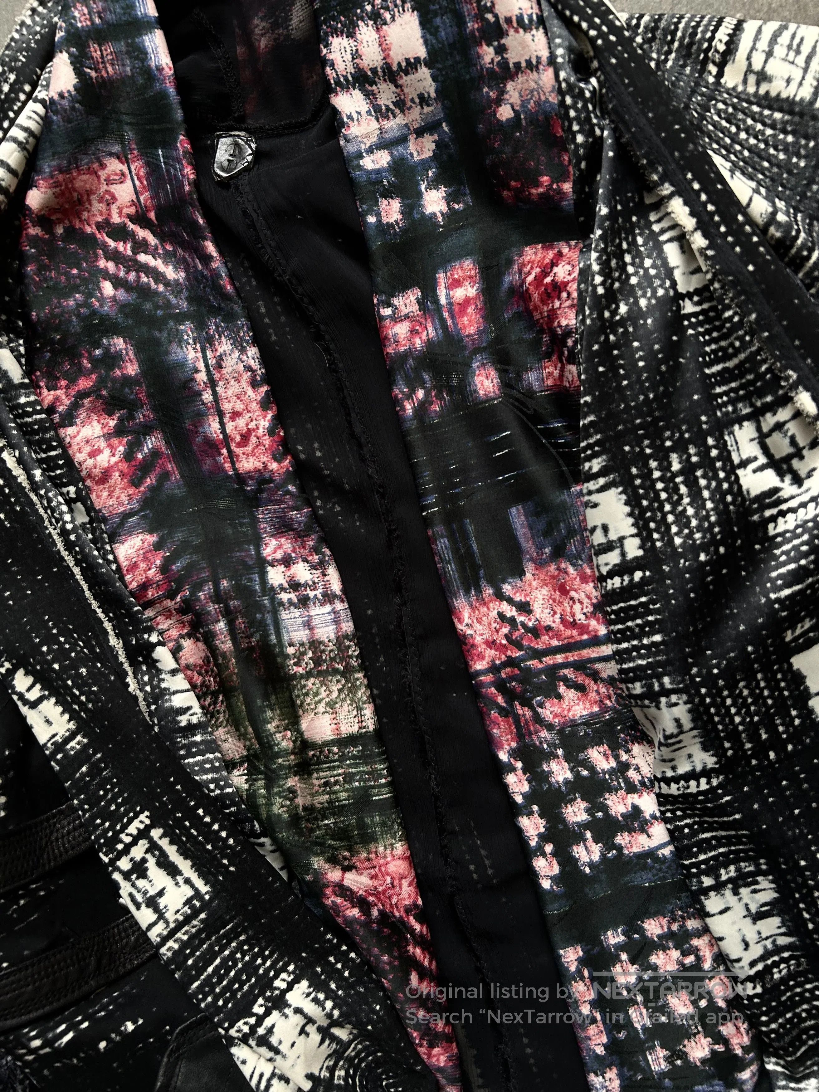 Japanese Brand stylish patchwork long coat by TT. Size US L / EU 52-54 / 3 - 6 Thumbnail