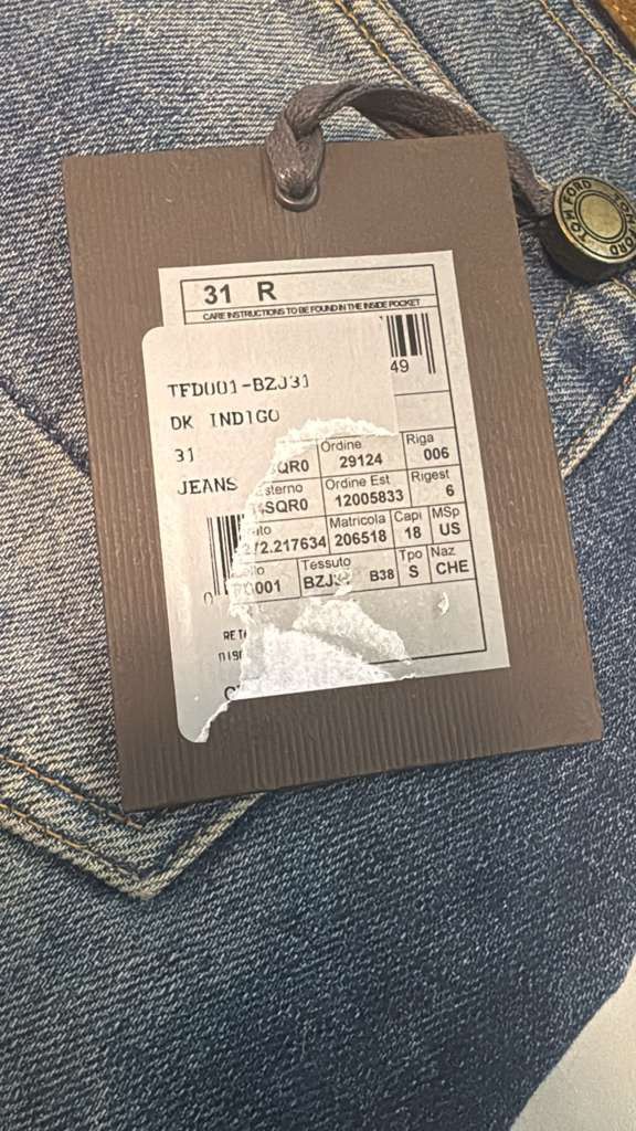 Tom Ford o1rshd1 Q:2 / Slim Denim Jeans in DK Indigo Size US 31 - 20 Thumbnail