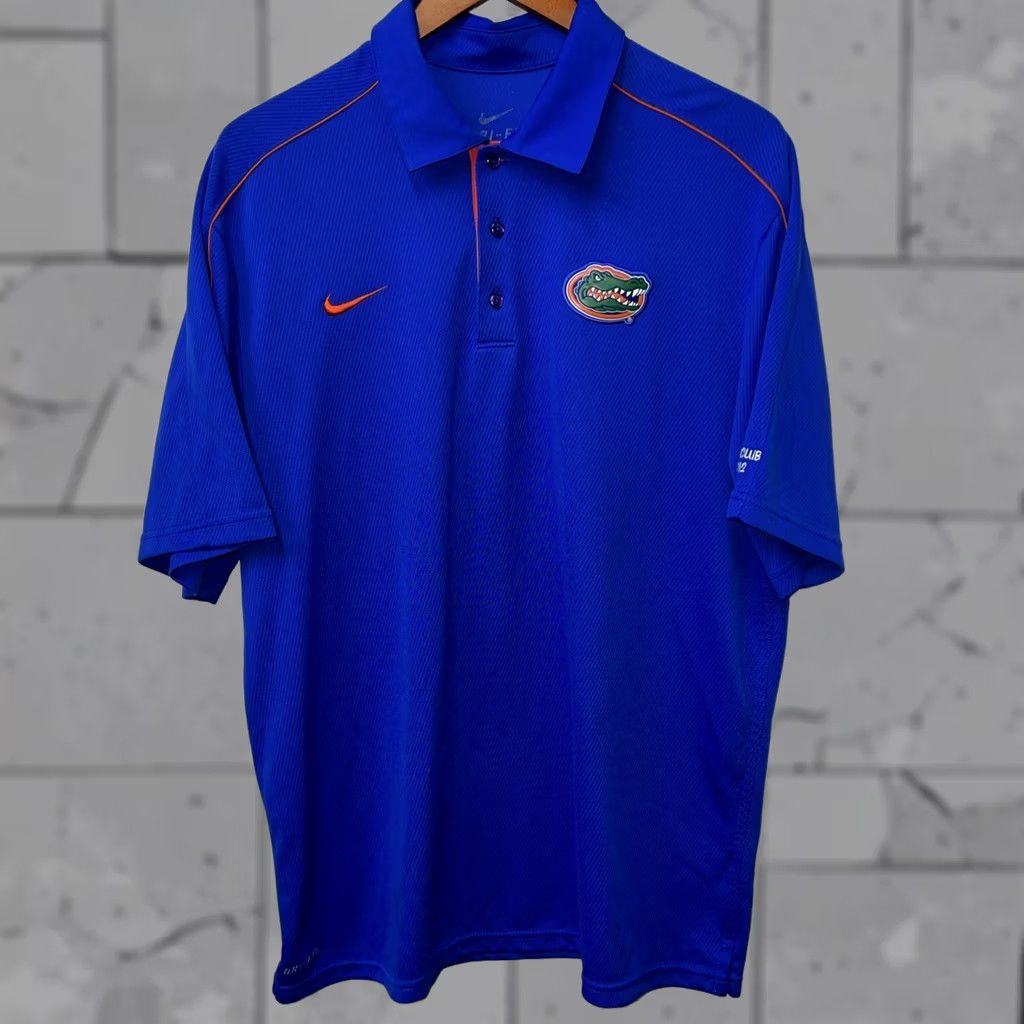 Nike Nike Dri-Fit Polo Shirt Florida Gators Blue Mens L Size US L / EU 52-54 / 3 - 1 Thumbnail