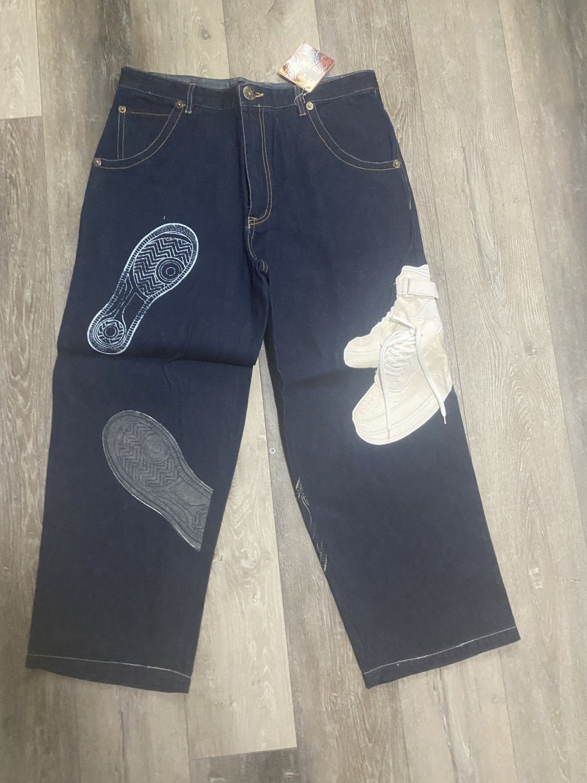 Other Raw blue denim jeans Size US 40 / EU 56 - 1 Thumbnail