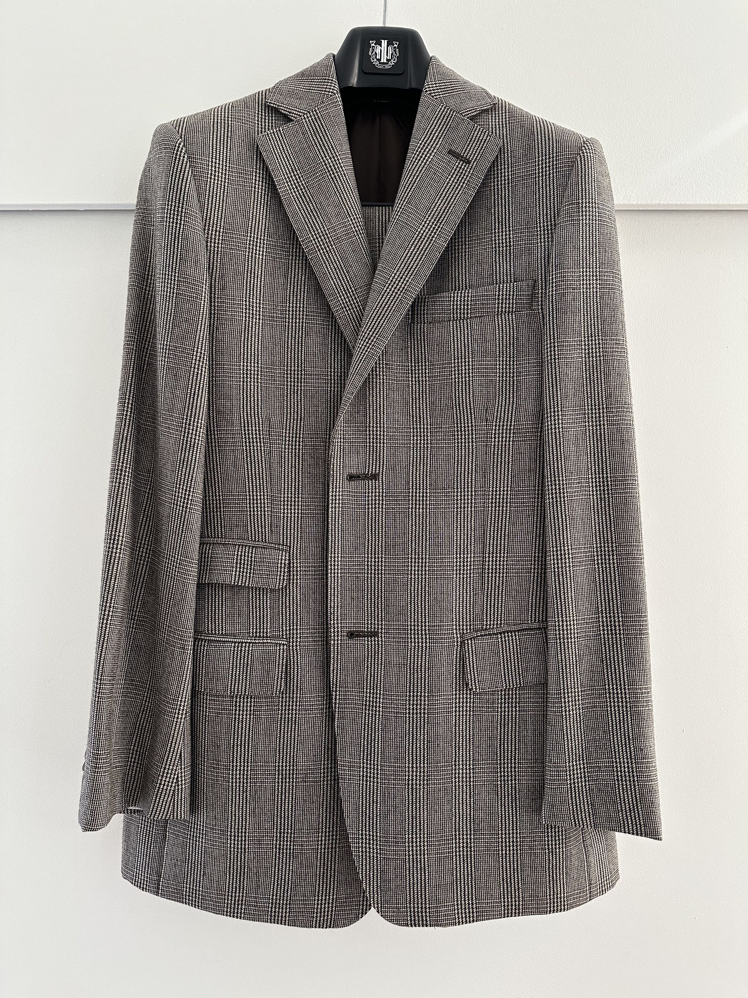 Savile Row Flannel Prince Of Whales Check Size 38R - 1 Thumbnail