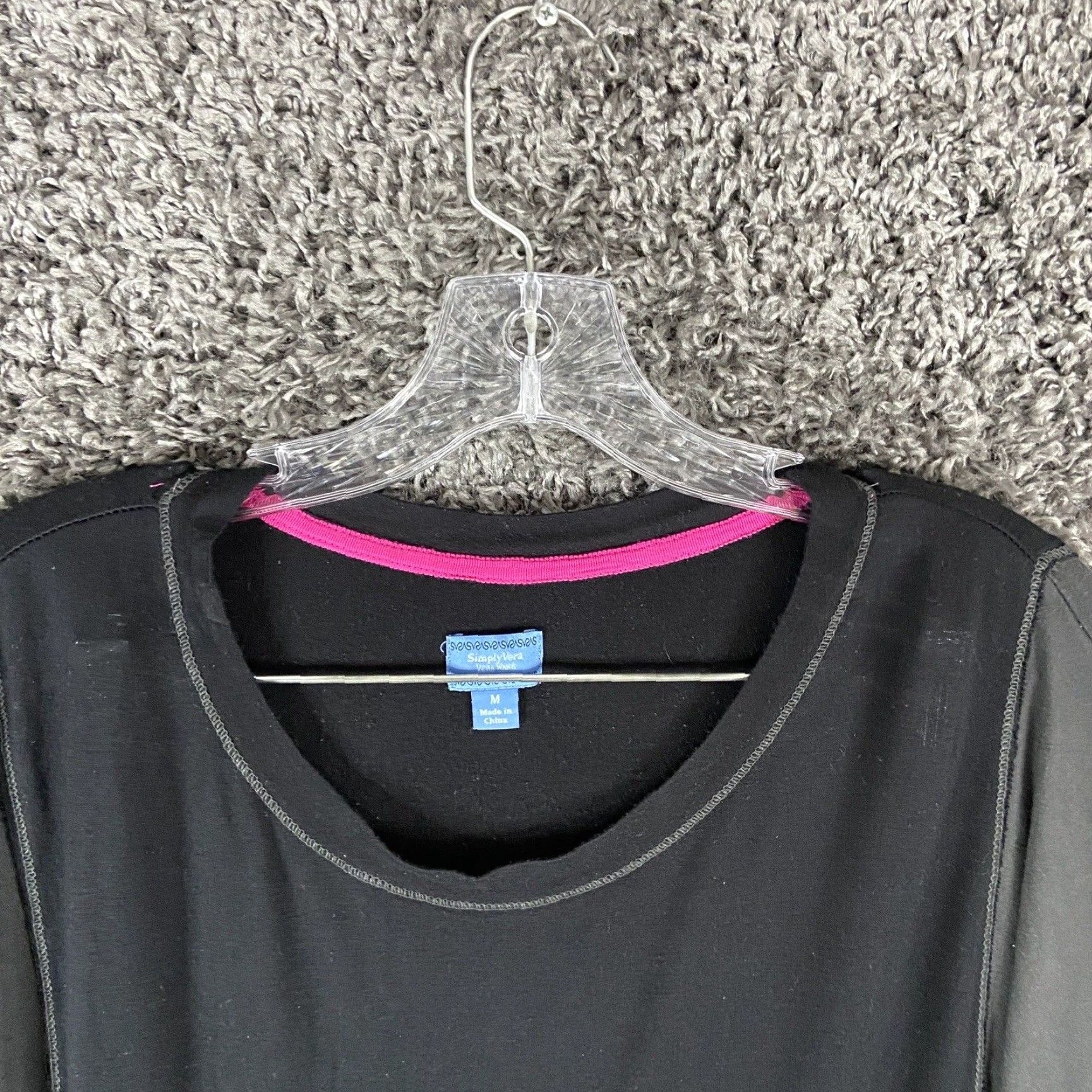 Vintage Simply Vera Vera Wang Blouse Women Long Sleeve M Gray Womens Size M / US 6-8 / IT 42-44 - 6 Thumbnail