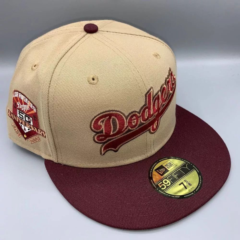 New Era Los Angeles LA Dodgers Hat Men 7 5/8 59Fifty New Era Fitted Size ONE SIZE - 1 Thumbnail