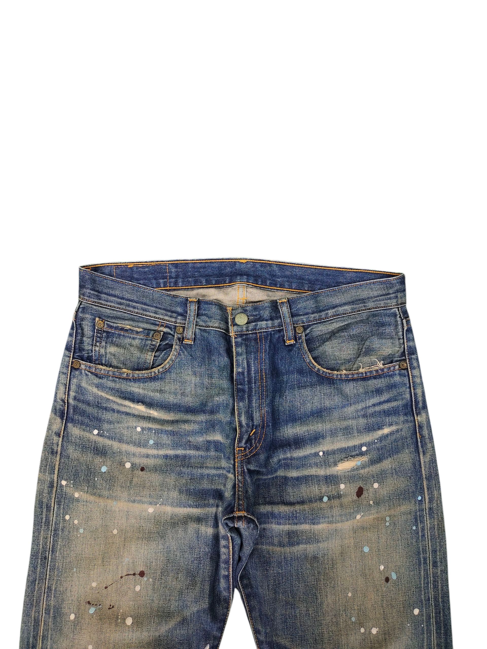 Comme des Garcons × Undercover Vintage Levis 505 Painted Clawmark Distress Denim Jeans Size US 33 - 3 Thumbnail