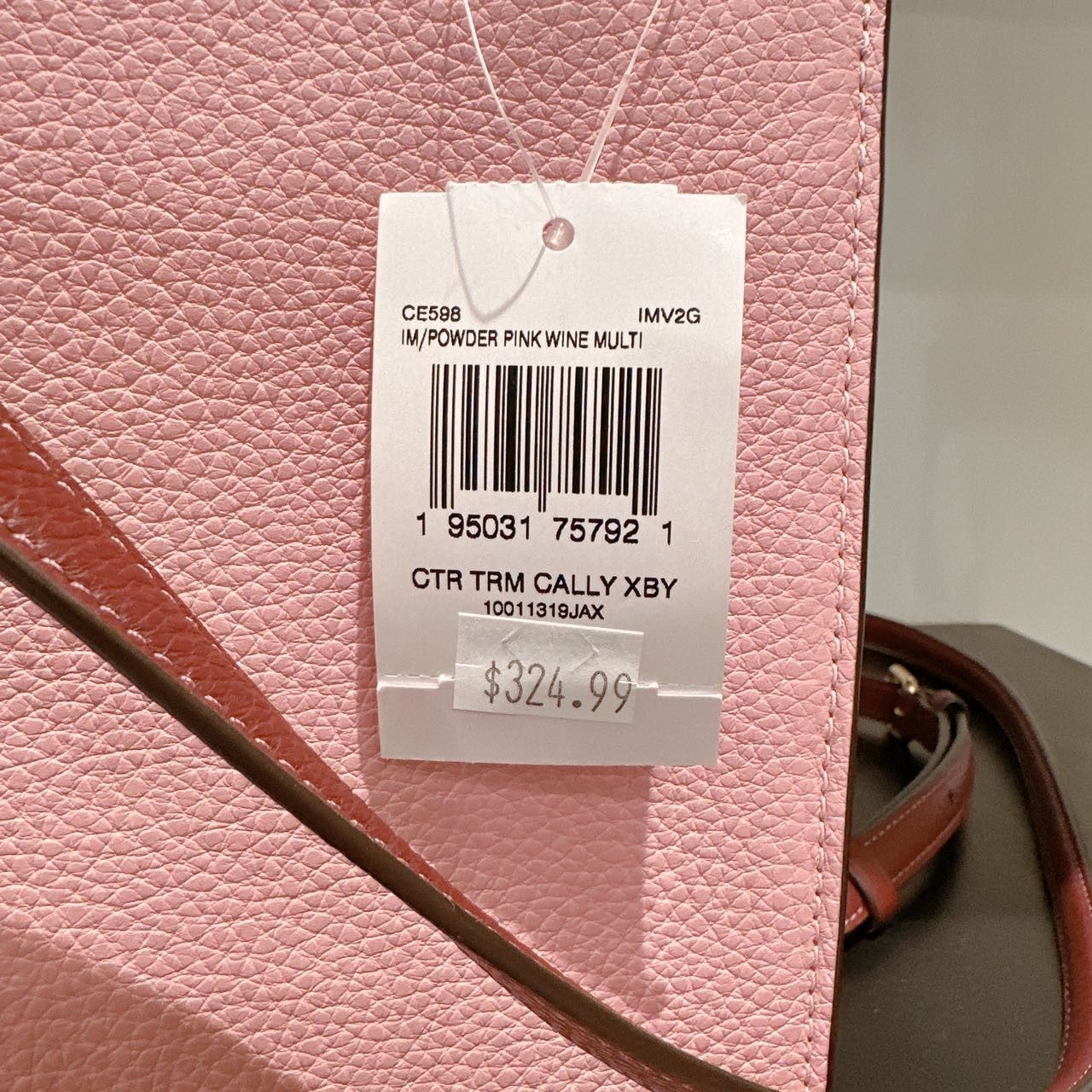 Coach Coach CE598 Mini Cally Crossbody IN Powder Pink Wine Multi Size ONE SIZE - 6 Thumbnail