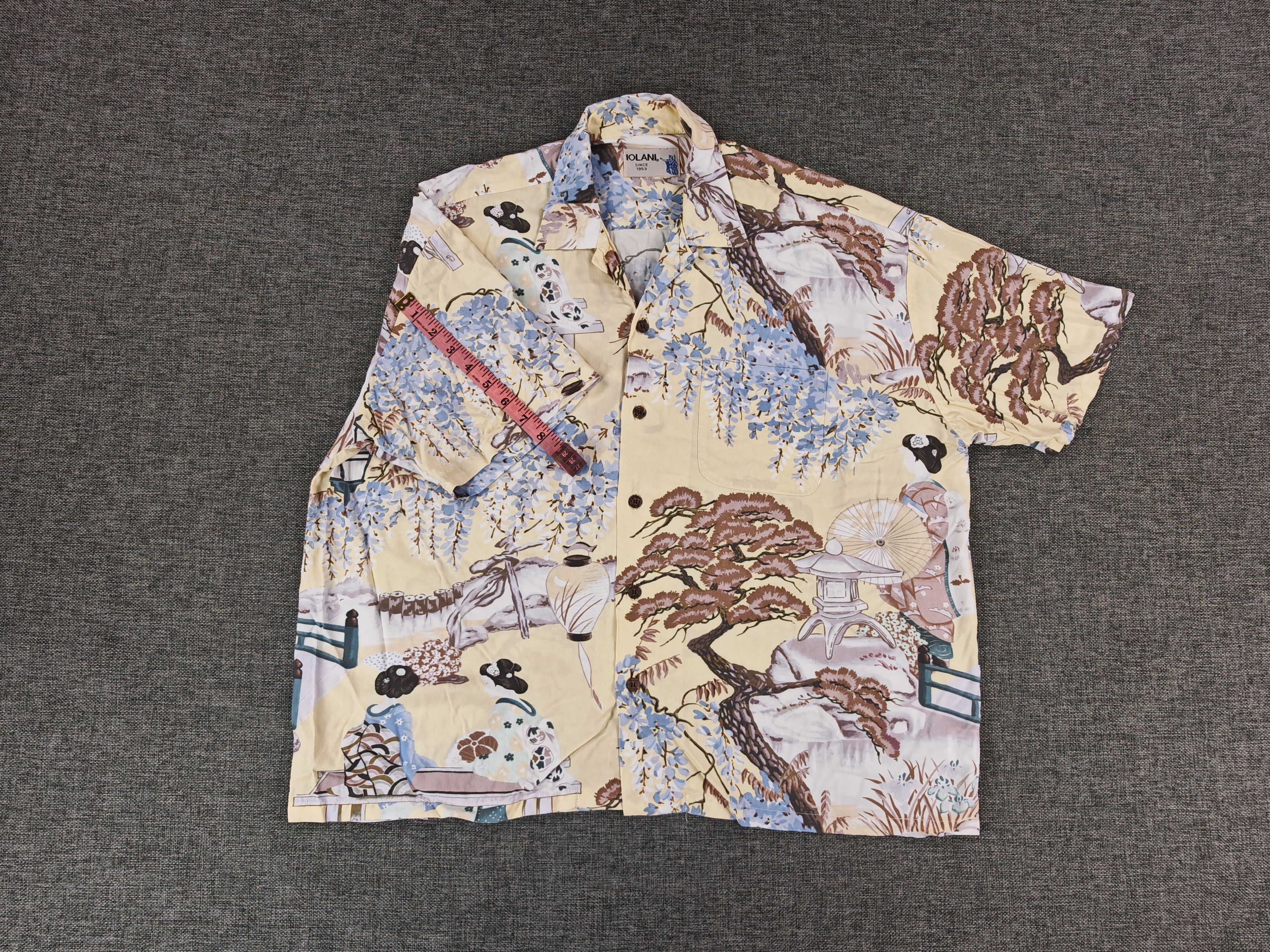 IOLANI Iolani Japanese Traditional Geisha Boxy Cut Hawaaian Shirt Size US L / EU 52-54 / 3 - 5 Thumbnail