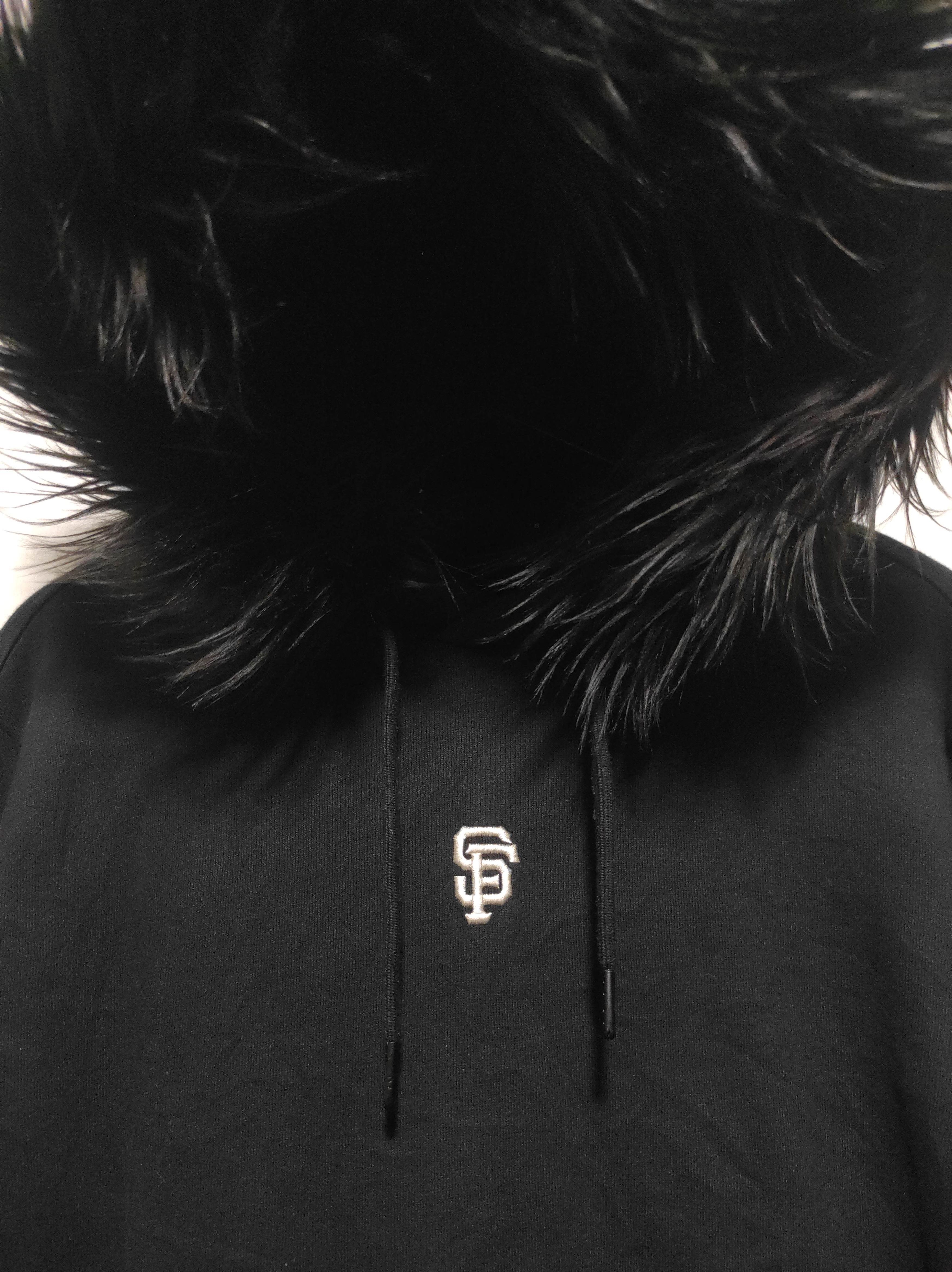 Hysteric Glamour MLB Black Fur Hoodie IfSixWasNine LGB style Size US L / EU 52-54 / 3 - 4 Thumbnail
