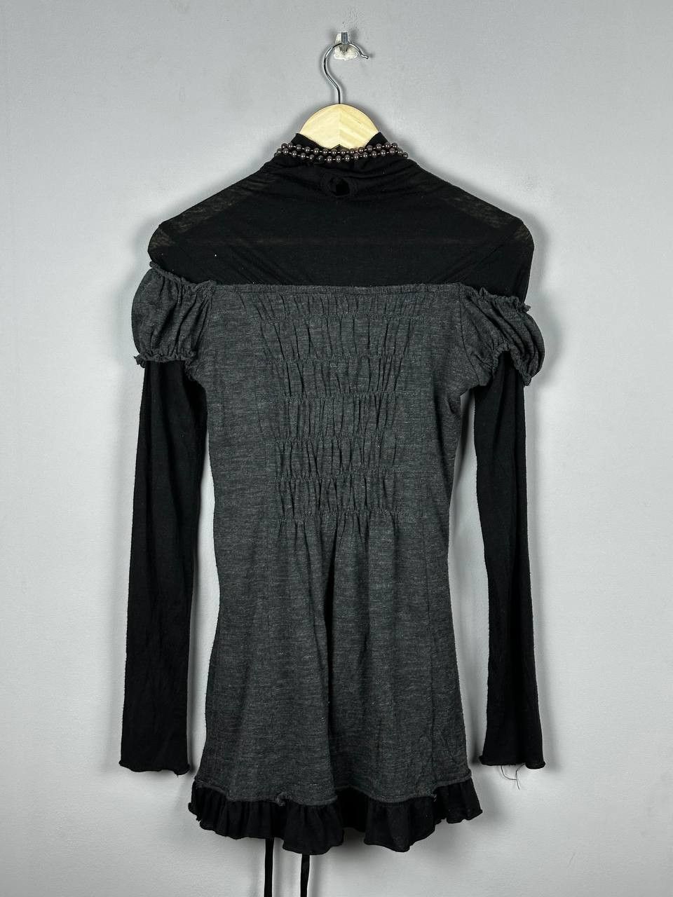 Vintage Avant Garde Opium Grunge Gothic Long Sleeve Top Size M / US 6-8 / IT 42-44 - 7 Thumbnail