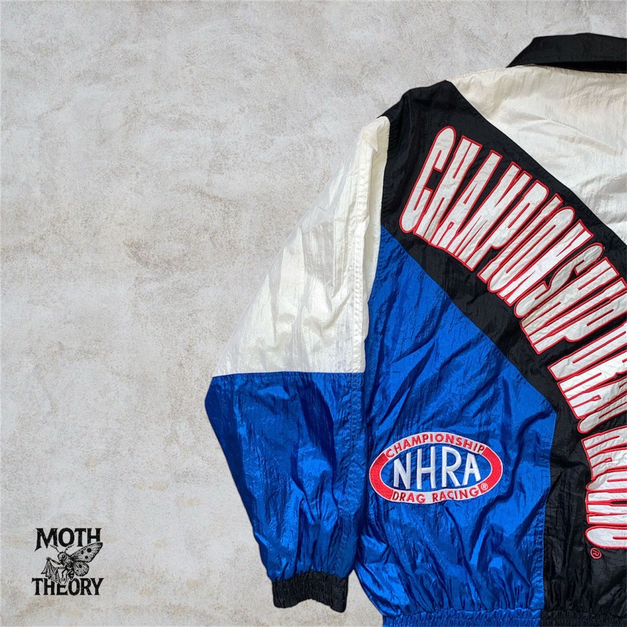 Delong × NASCAR × Vintage 90s NHRA Drag Racing Championship Windbreaker | Autographed Size US L / EU 52-54 / 3 - 3 Thumbnail
