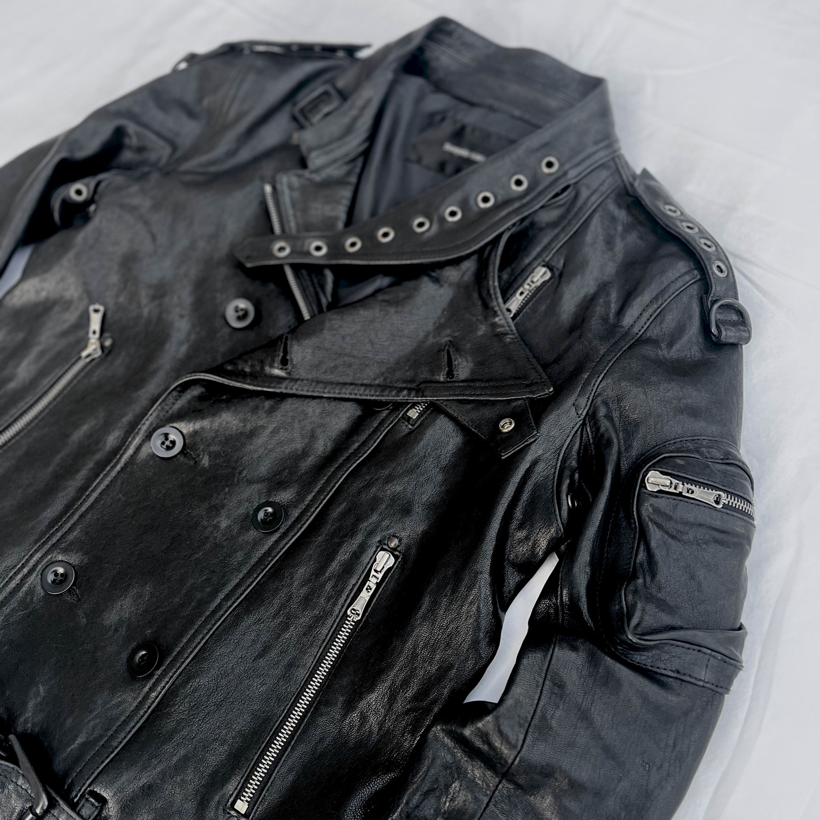 Yasuyuki Ishii Yasuyuki ishii Sheep leather biker jacket size S Size US S / EU 44-46 / 1 - 2 Thumbnail