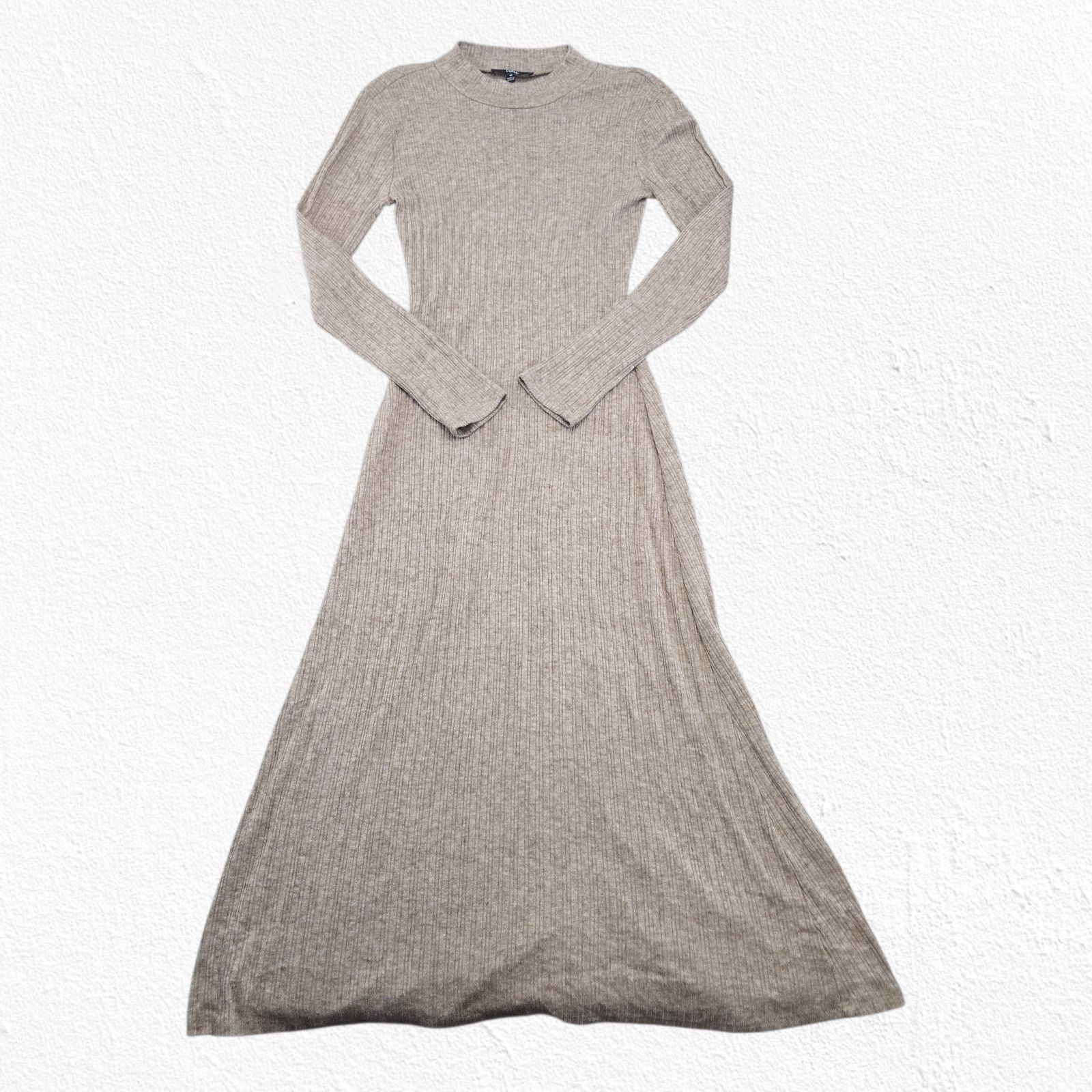 Lulus Lulus Beige Ribbed Knit Maxi Dress Size Medium Size M / US 6-8 / IT 42-44 - 2 Thumbnail