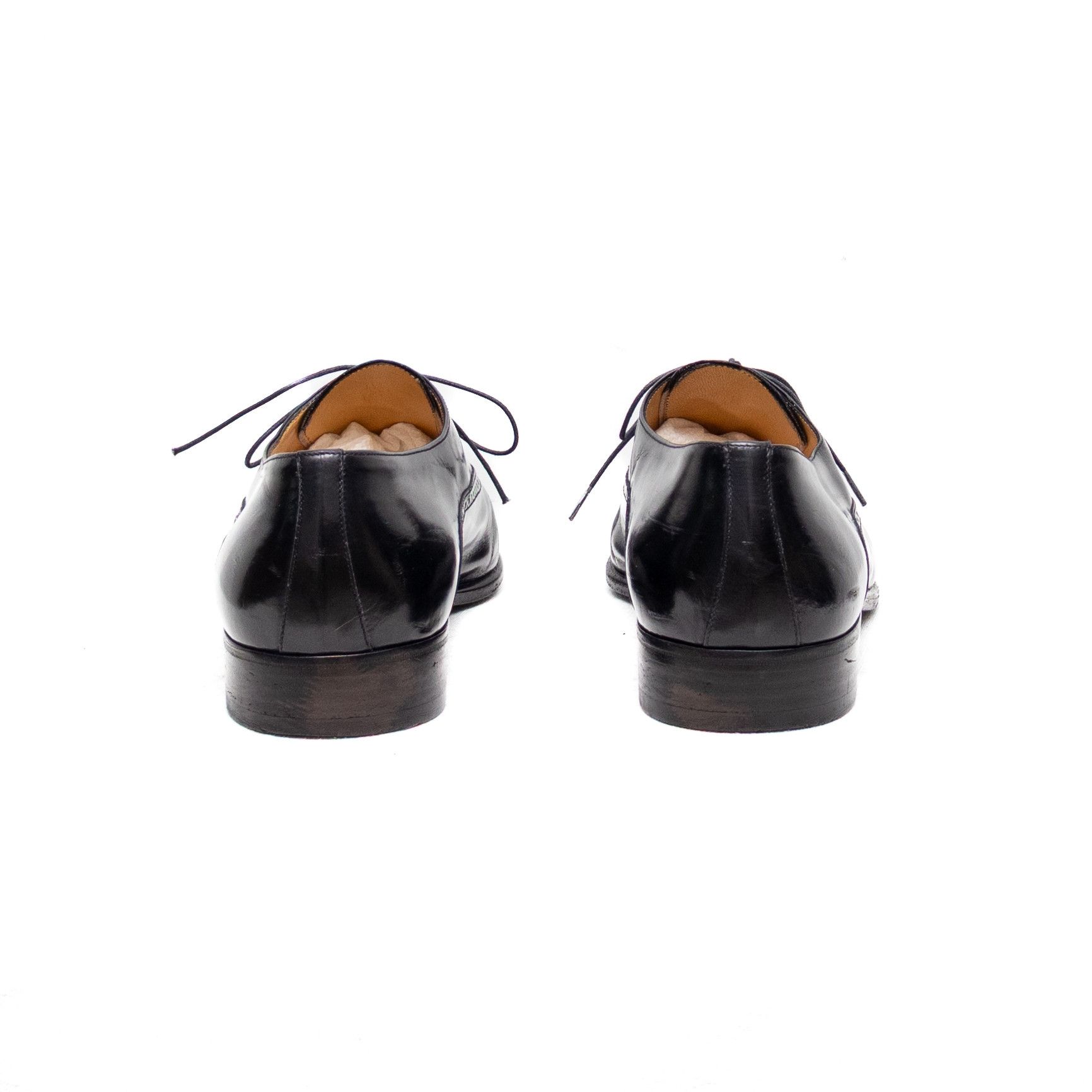 Salvatore Ferragamo Salvatore Ferragamo Black Leather Oxford Brogue Dress Shoes Size US 12 / EU 45 - 6 Thumbnail