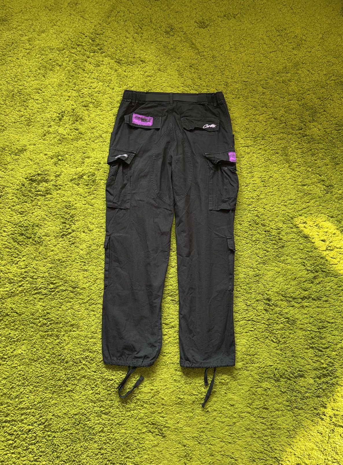 Corteiz Corteiz black cargo pants Y2K style Size US 32 / EU 48 - 2 Thumbnail