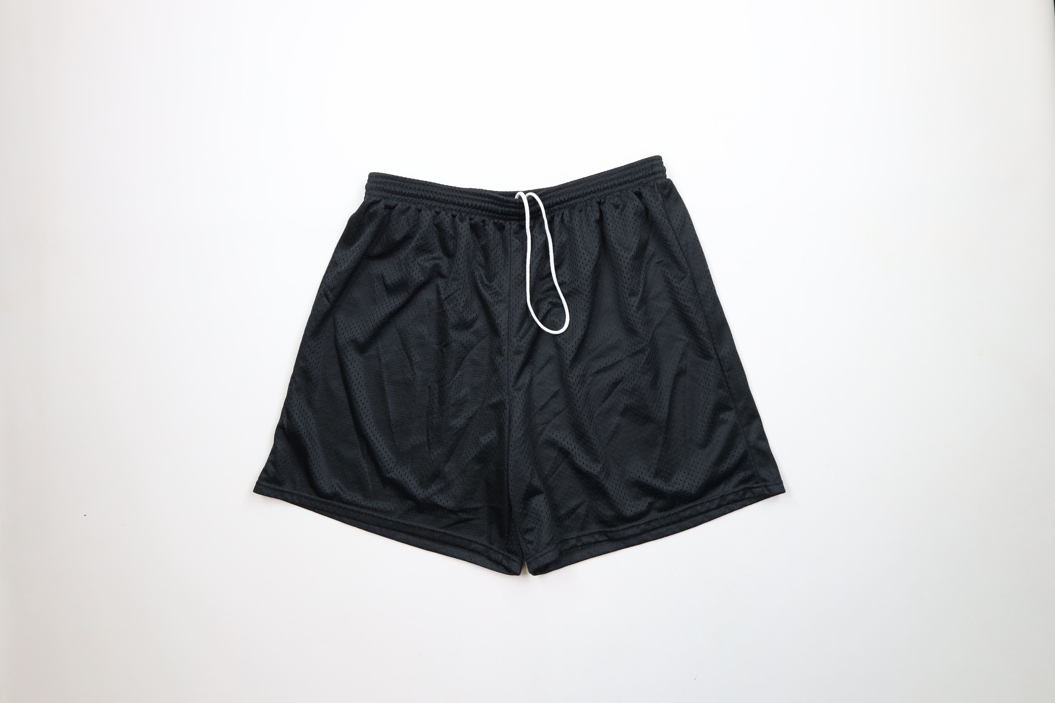 Vintage Vintage 90s Streetwear Above Knee Shorts Black Polyester Size US 38 / EU 54 - 1 Thumbnail