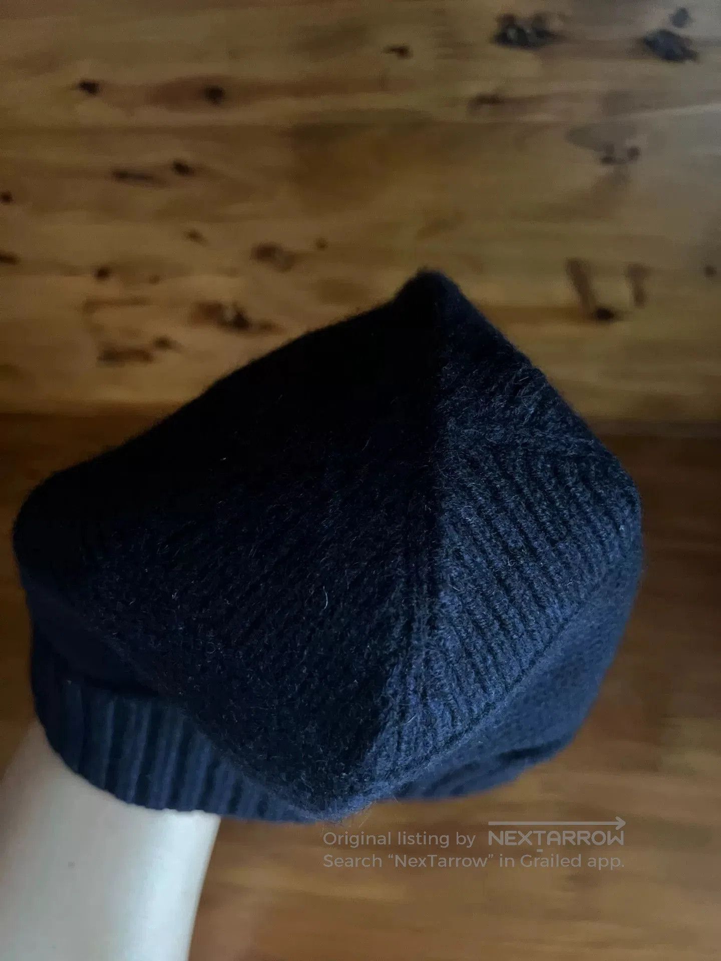 RRL Ralph Lauren RRL Double RL Dark Blue Goat Wool Beanie. Size ONE SIZE - 6 Thumbnail