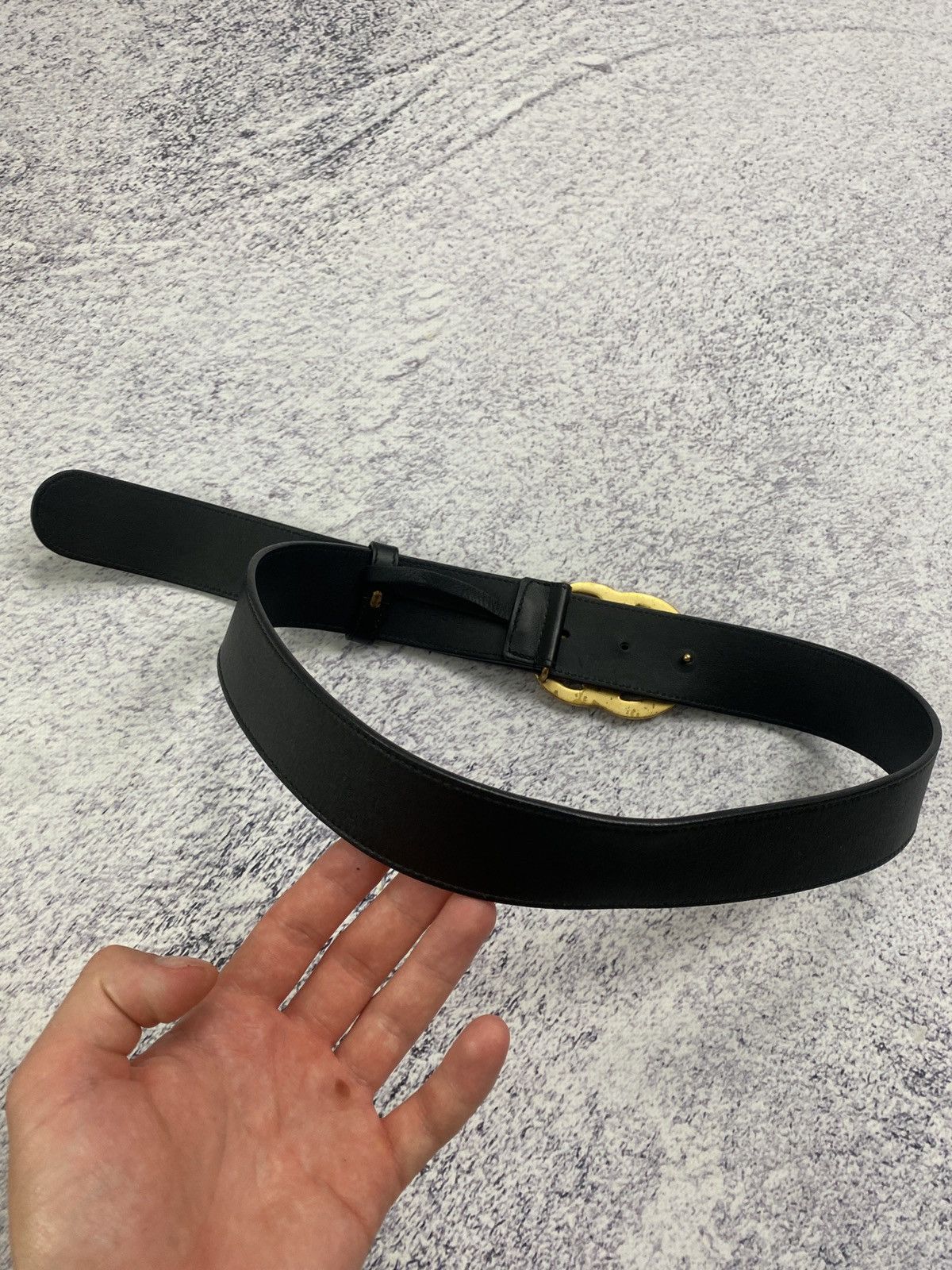 Gucci Gucci Double G Buckle Logo Leather Marmont Belt Size ONE SIZE - 5 Thumbnail