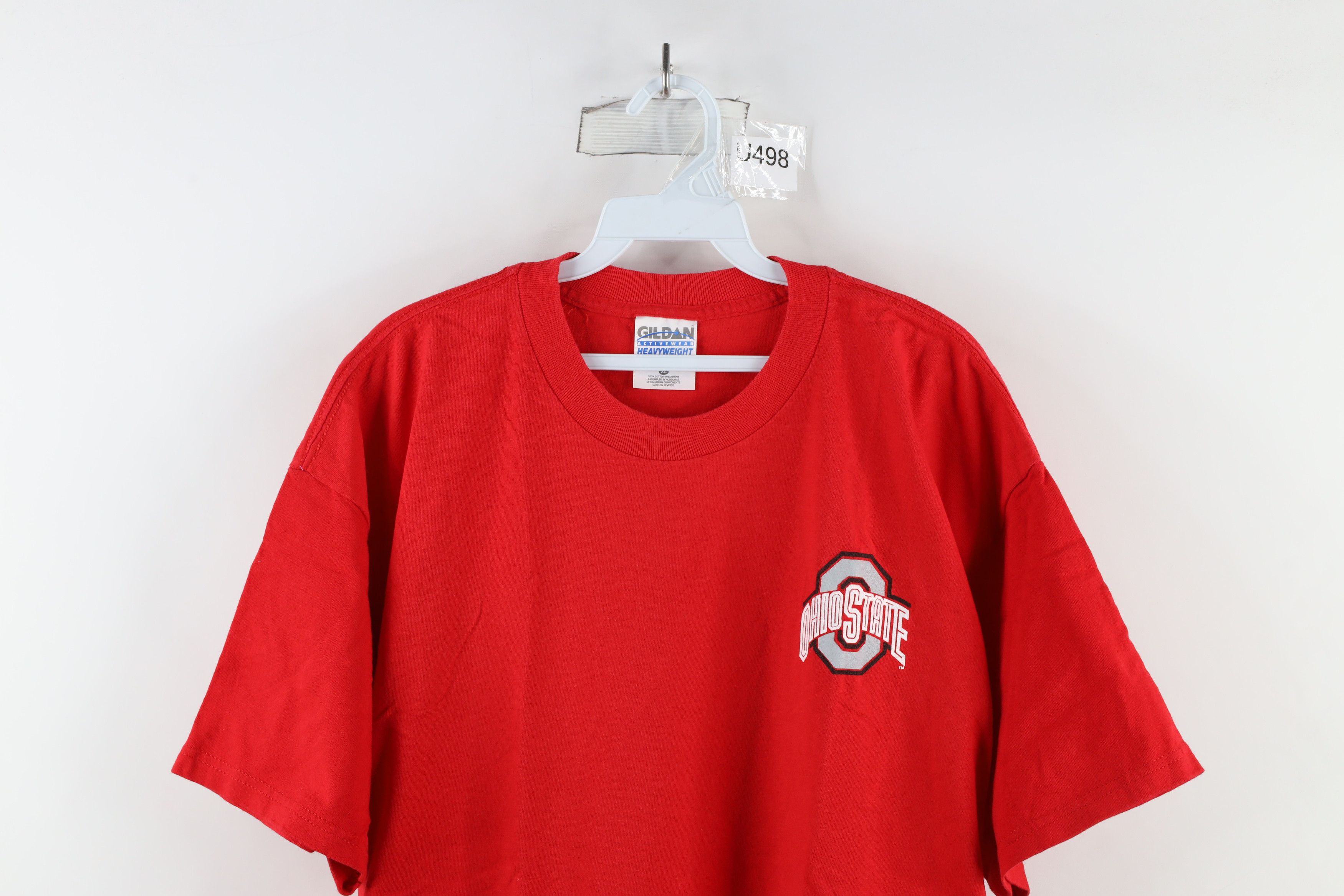 Vintage Vintage 90s State University Buckeyes Heavyweight T-Shirt Size US XL / EU 56 / 4 - 2 Thumbnail