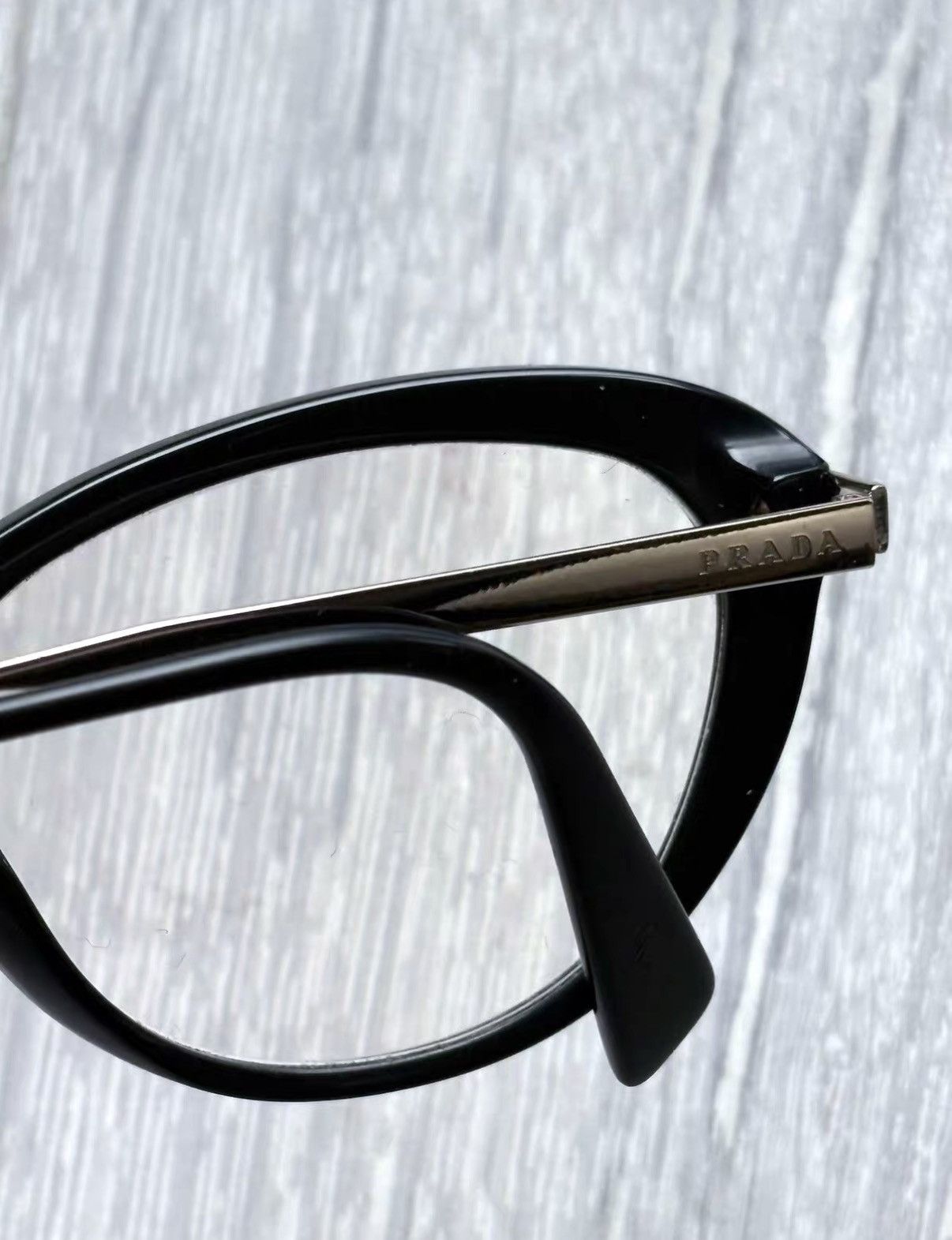 Prada Prada Cat-Eye Black & Silver Non-Polarized Sunglasses J29 Size ONE SIZE - 5 Thumbnail