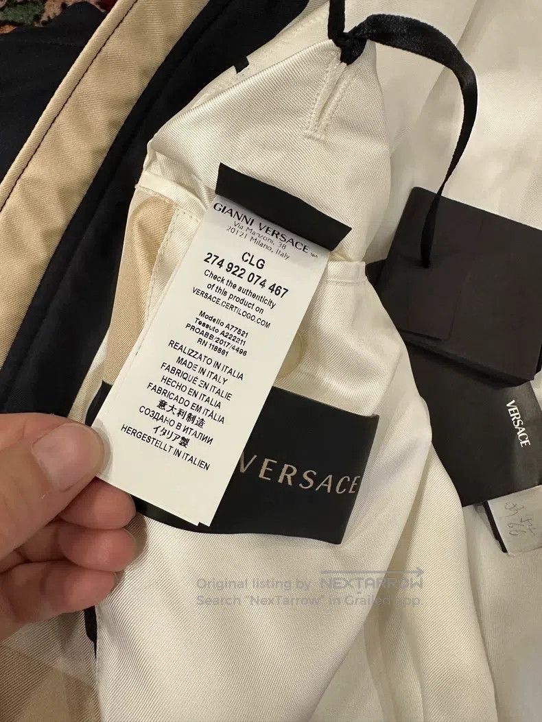 Versace Versace Baseball uniform thin cotton jacket Size US S / EU 44-46 / 1 - 7 Thumbnail