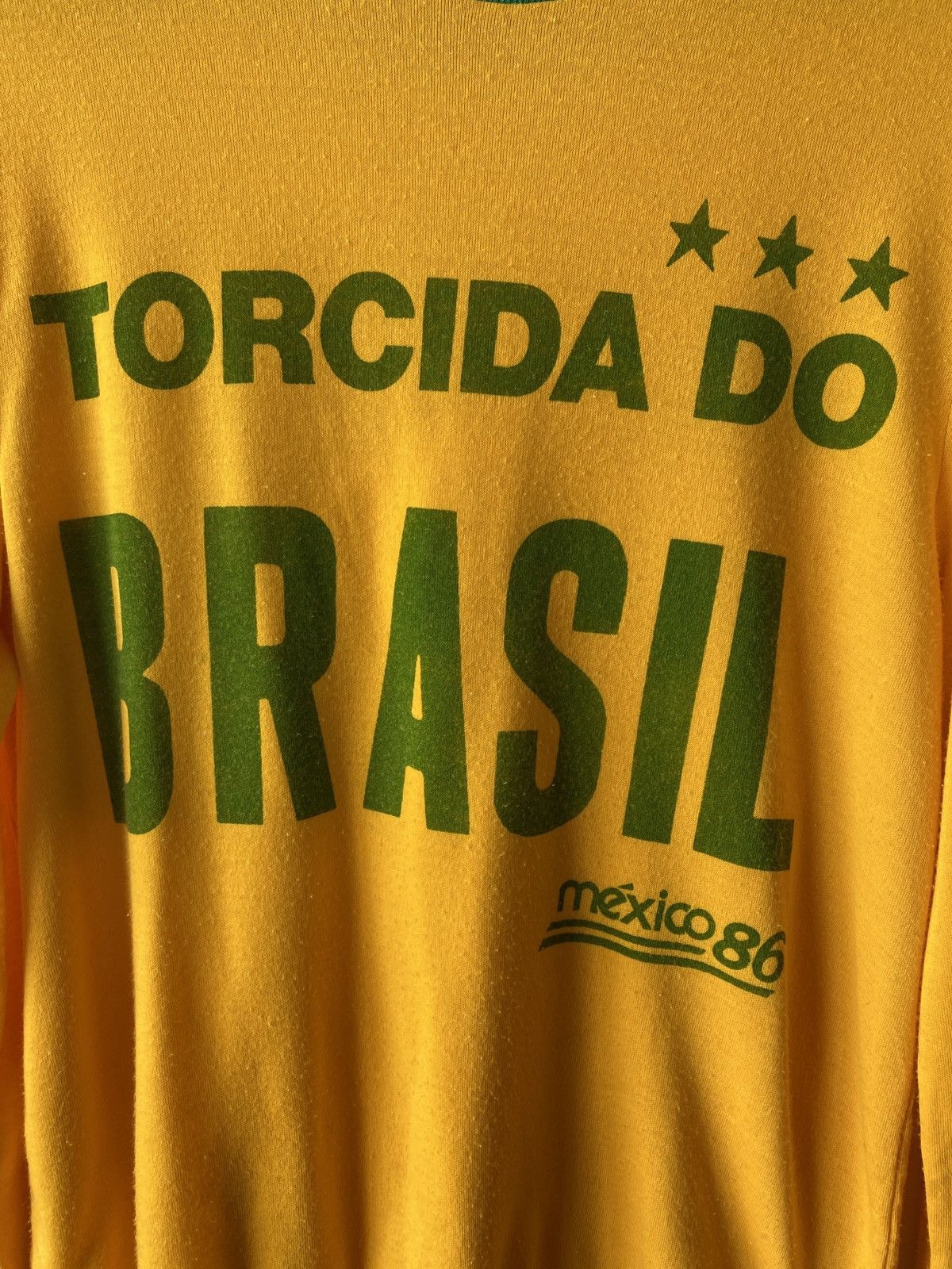 Vintage 1980s - Torcida Do Brasil Mexico86 Football Club Sweatshirt Size US M / EU 48-50 / 2 - 6 Thumbnail