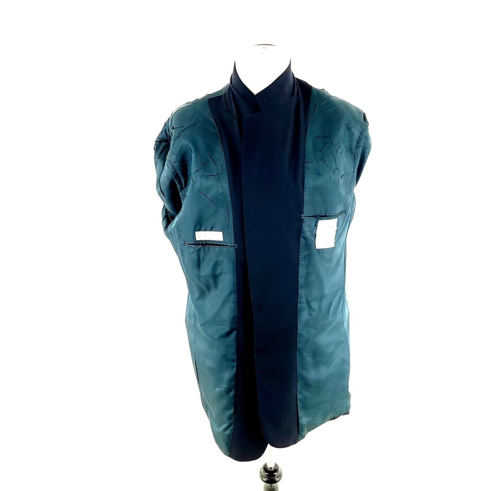 Austin Reed Austin Reed London England Wool 2 Gold Button Blazer 42L Blu Size 42L - 12 Thumbnail