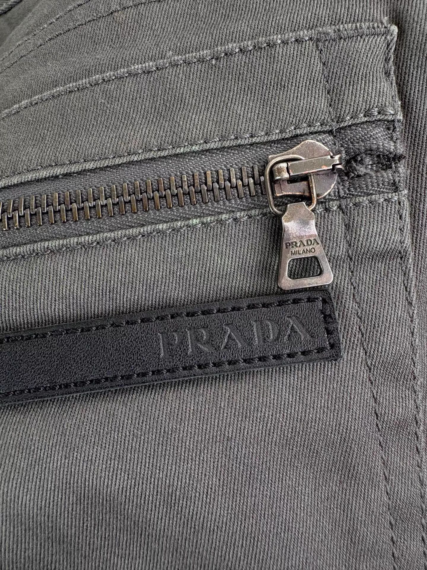 Prada PRADA Leather Logo Back Trousers K1 Size US 34 / EU 50 - 3 Thumbnail