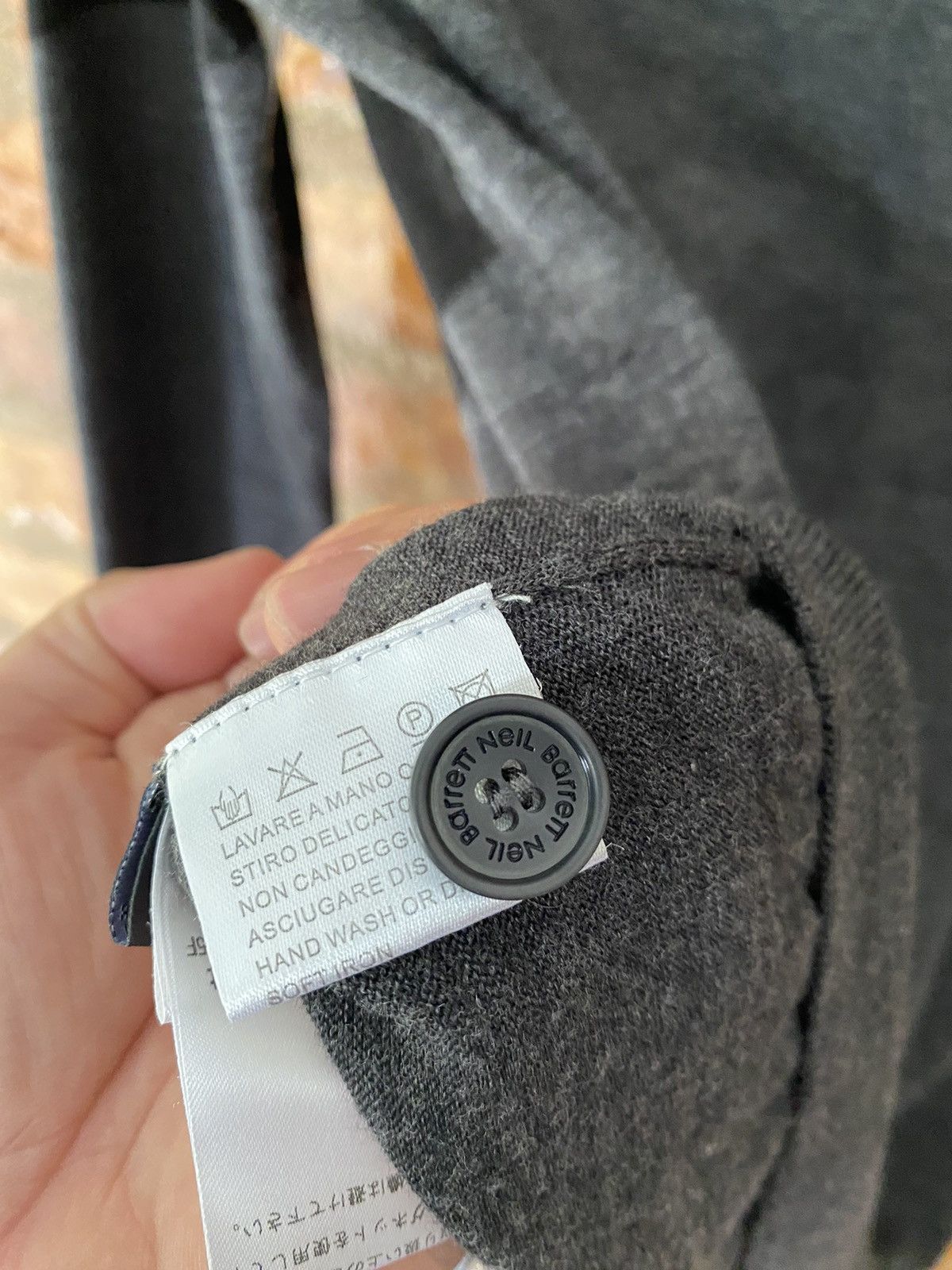Japanese Brand × Neil Barrett 2000s Neil Barrett Iconic 3D lighting wool cardigan Size US M / EU 48-50 / 2 - 16 Thumbnail