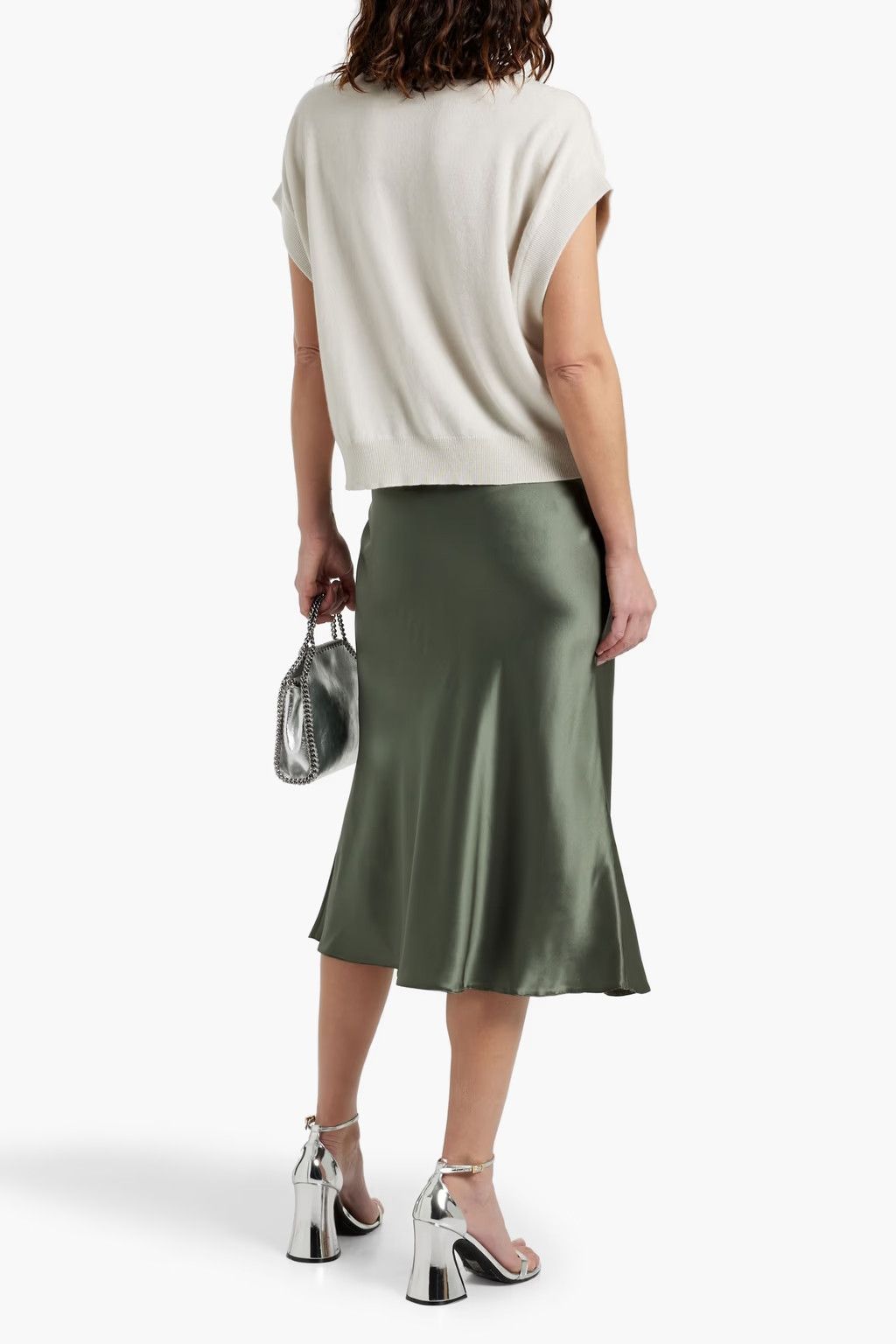 Brunello Cucinelli o1y0825 Crewneck Sleeveless Sweater in White Size M / US 6-8 / IT 42-44 - 3 Thumbnail