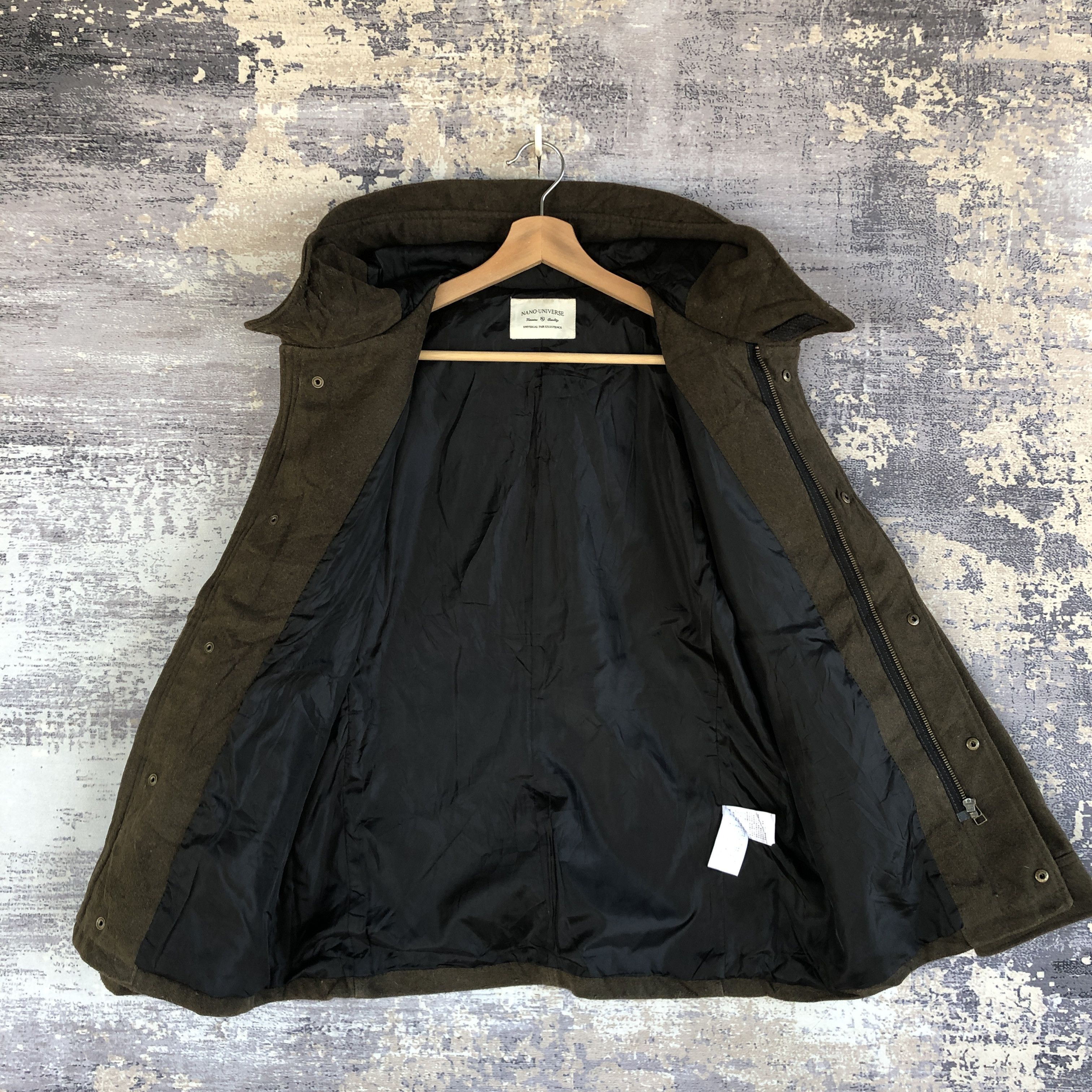 Japanese Brand × Vintage Nano Universe Hoodie Jacket Japanese Hooded Parka Jacket Size S / US 4 / IT 40 - 6 Thumbnail
