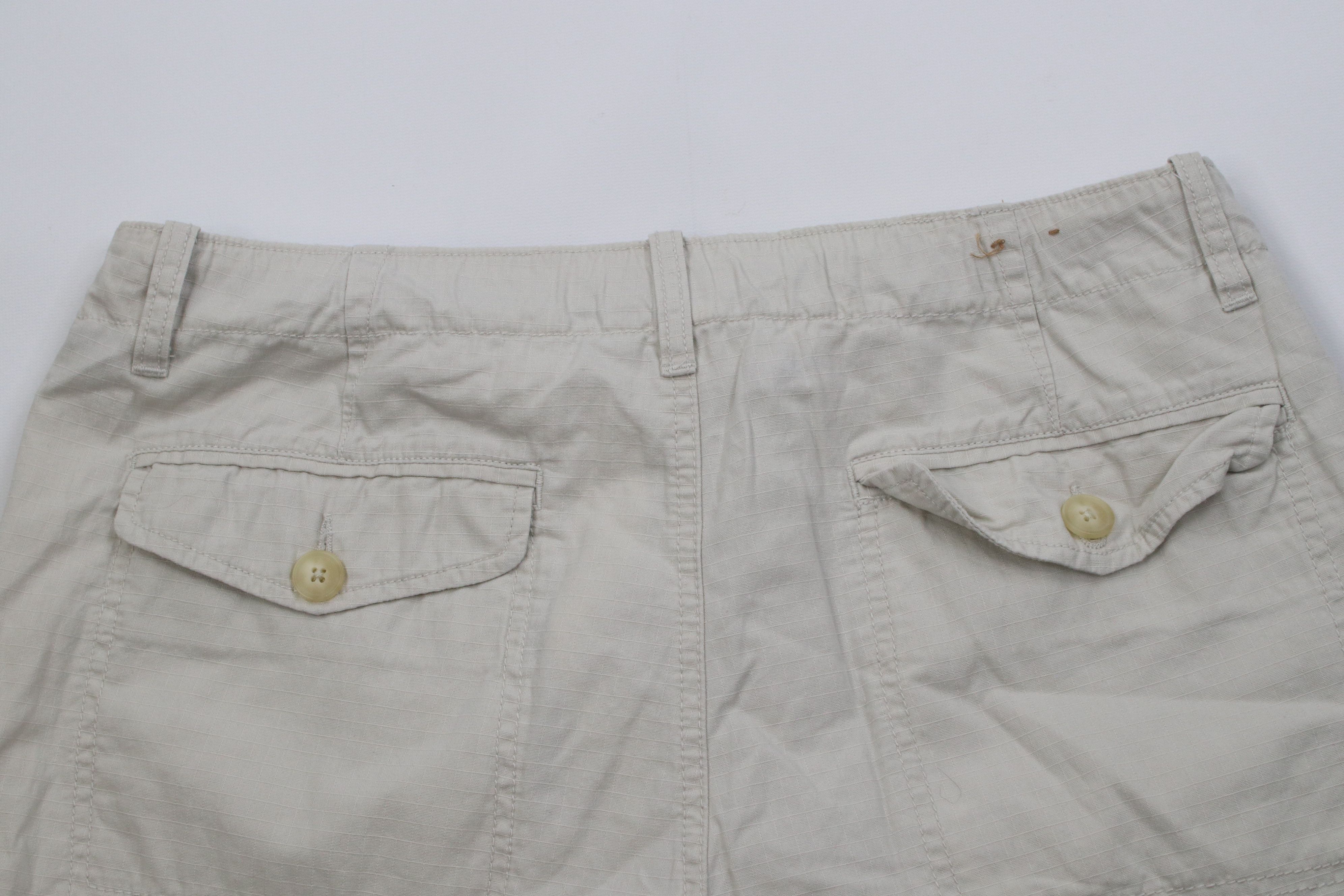 J.Crew Vintage Y2K J Crew Knee Ripstop Utility Shorts Stone Cotton Size US 34 / EU 50 - 9 Thumbnail