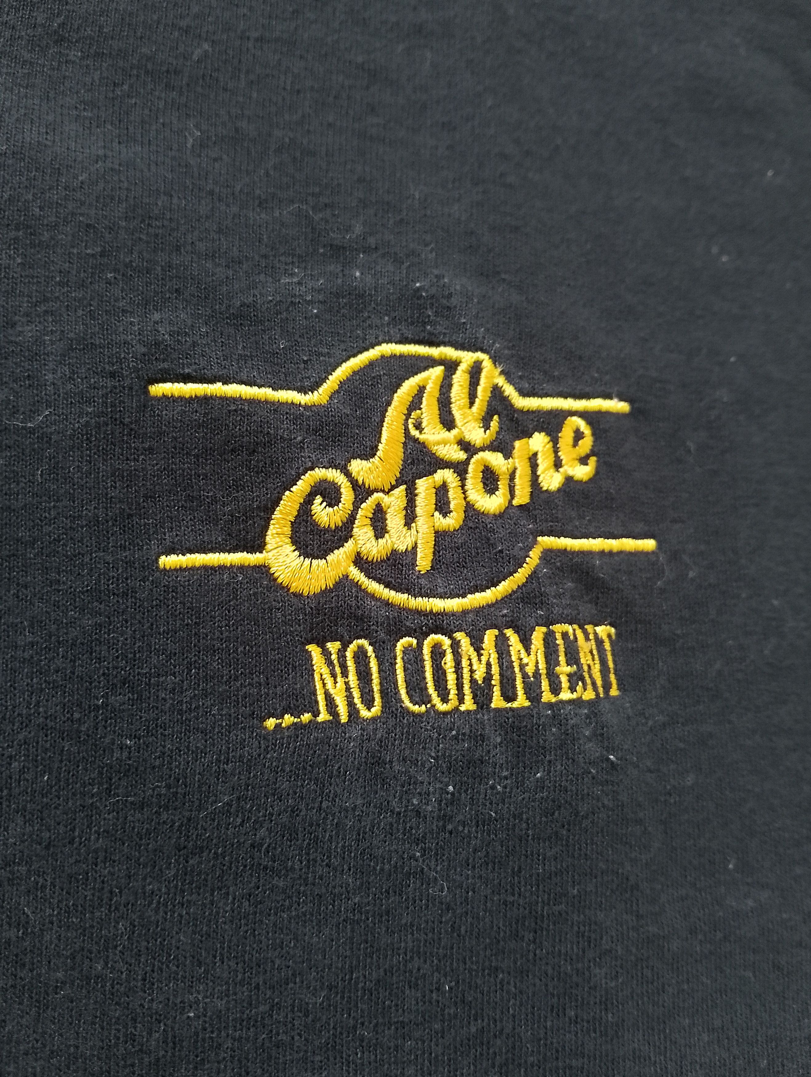 Gildan × Vintage Vintage AL Capone - No Comment Embroidered Tshirt Size US L / EU 52-54 / 3 - 1 Thumbnail